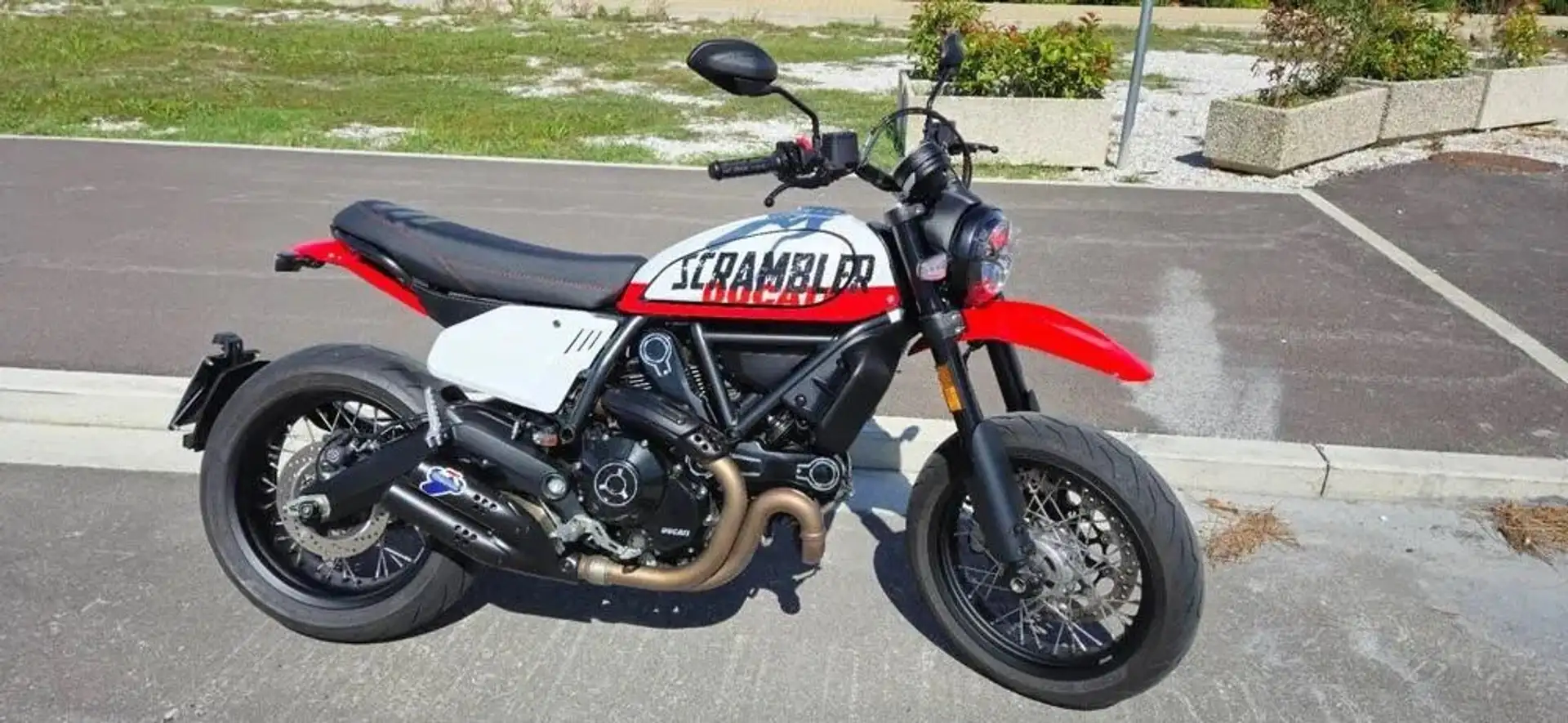 Ducati Scrambler Alb - 1