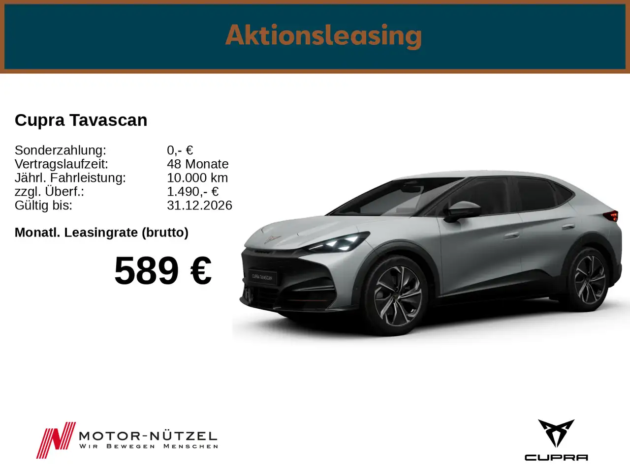 CUPRA Tavascan VZ 4Drive 77 kWh — photo 1 of 13