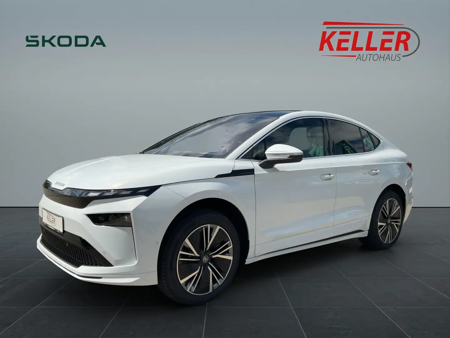 Skoda Enyaq Coupe 85x 210 kW 1-Gang-Automatik 4x4 Weiß - 1