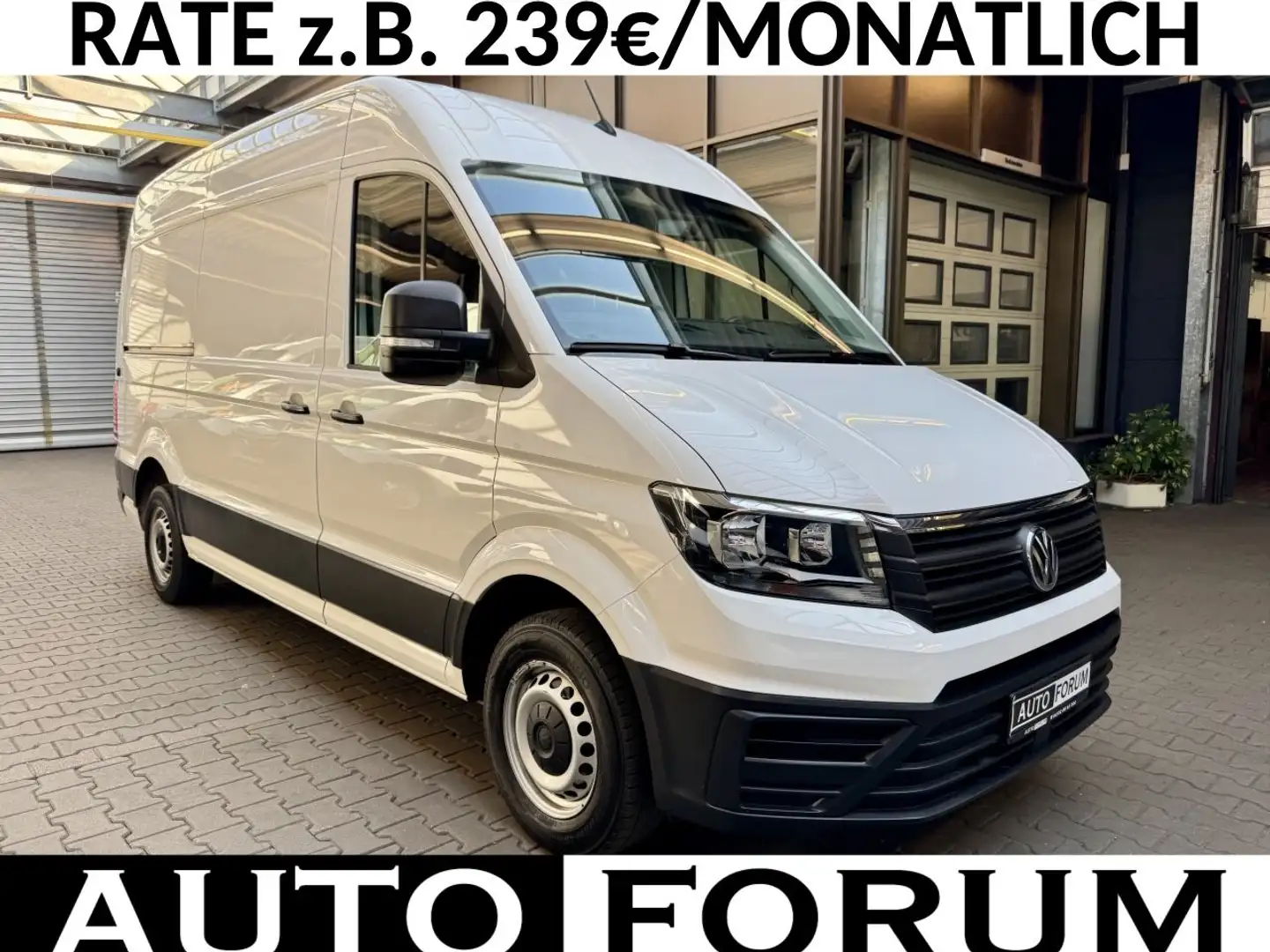 Volkswagen Crafter 2.0 TDI L3H3 mittellang KLIMA AHK NAVI Weiß - 1