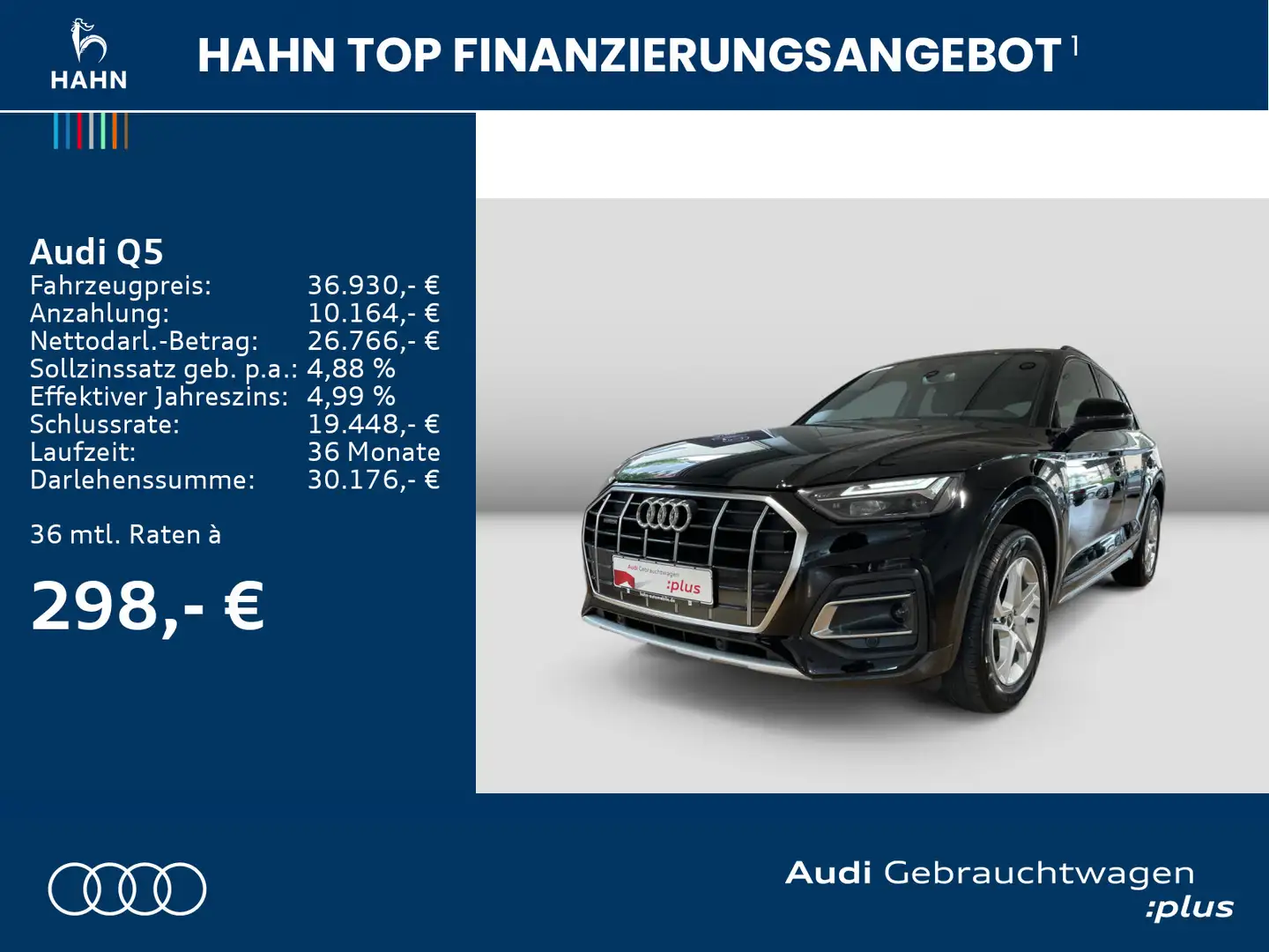 Audi Q5 40 TFSI quattro S-trc advanced LED Navi GRA Schwarz - 2