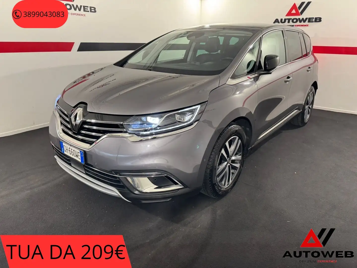 Renault Espace Espace Blue dCi 190 CV EDC Techno Grigio - 1