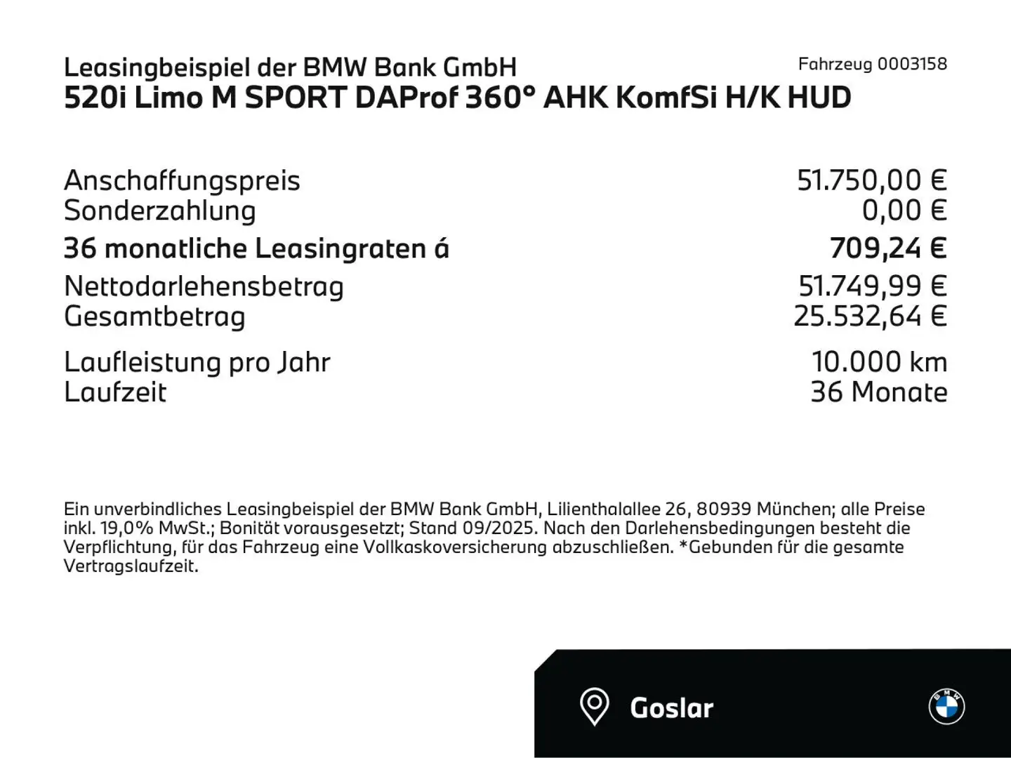 BMW 520 i Limo M SPORT DAProf 360° AHK KomfSi H/K HUD Grau - 2
