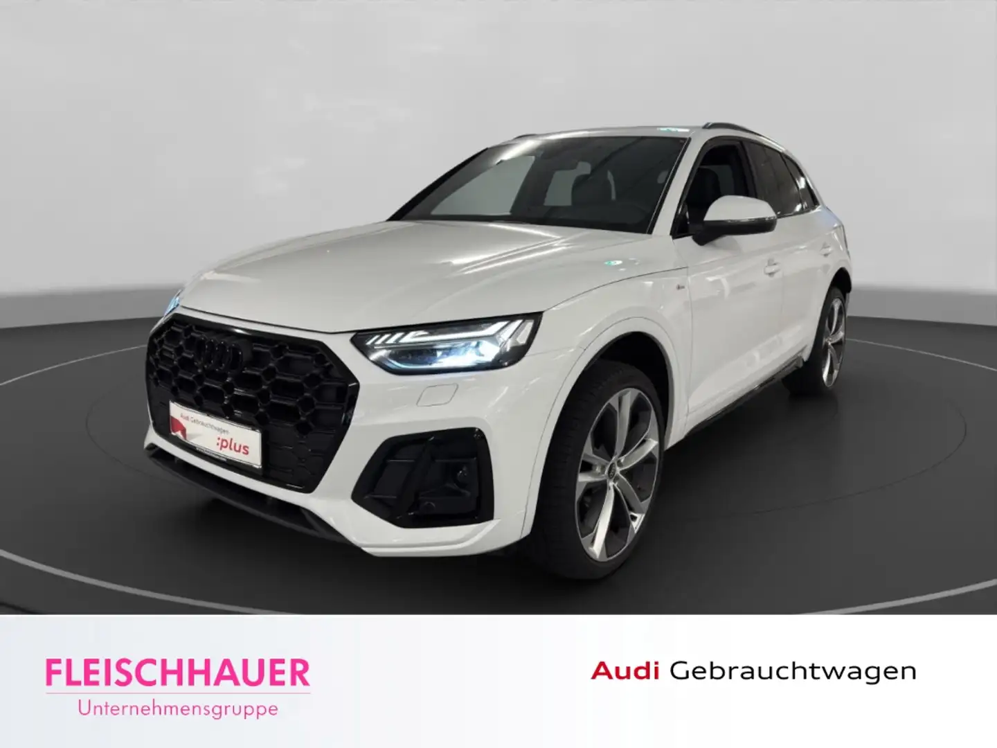 Audi Q5 40 TDI qu. S line Matrix+AHK+Pano+21''+Navi+Kamera Blanc - 1