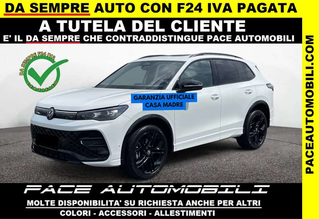 Volkswagen Tiguan eTSI DSG R-LINE RLINE BLACK PACK 20" MATRIX TETTO