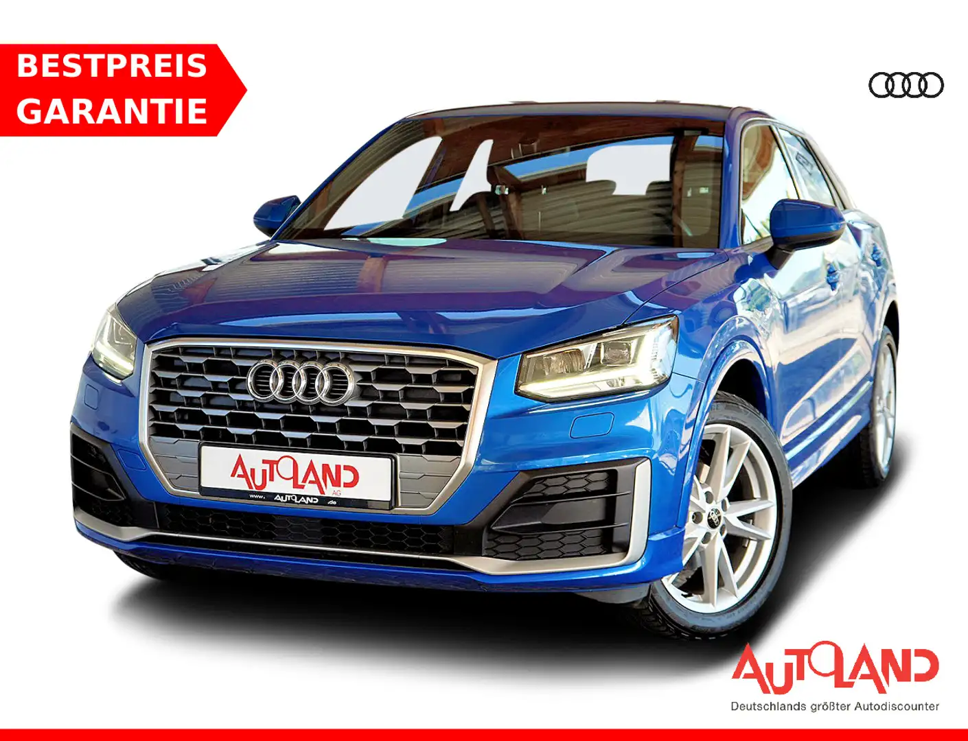 Audi Q2 35 1.5 TFSI DSG S-Line LED Navi Tempomat USB Blau - 1