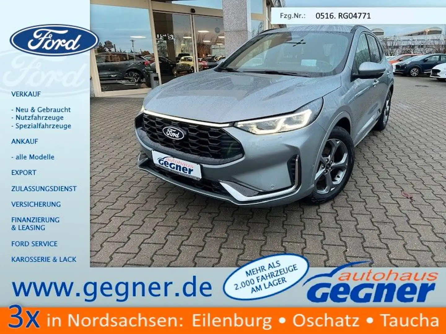 Ford Kuga 180PS Autm. FHEV ST-Line X Navi ACC HUD Argent - 1