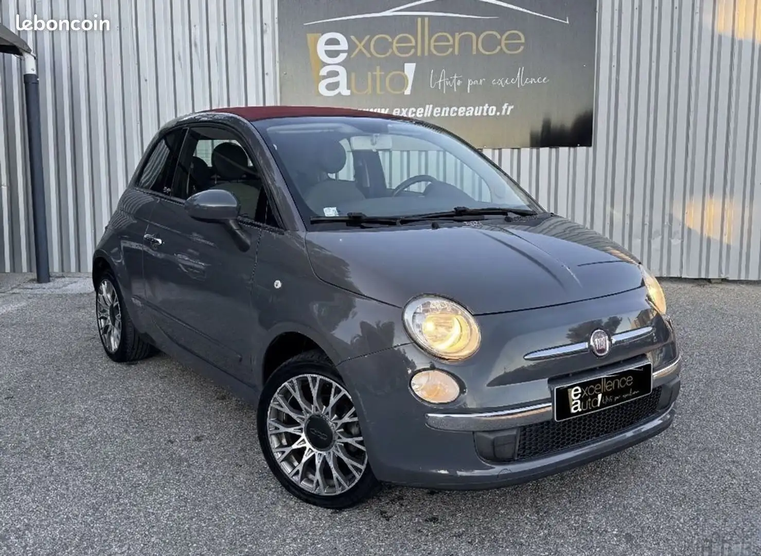 Fiat 500C 1.2 8V 69CH S&S LOUNGE Gris - 2