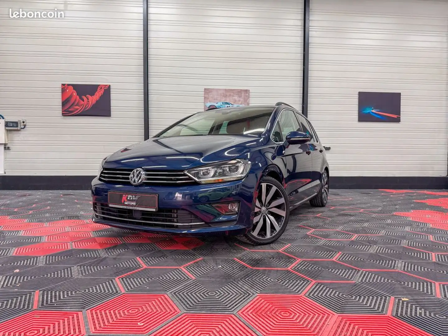 Volkswagen Golf Sportsvan Carat 2.0 TDI 150 DSG Bleu - 1