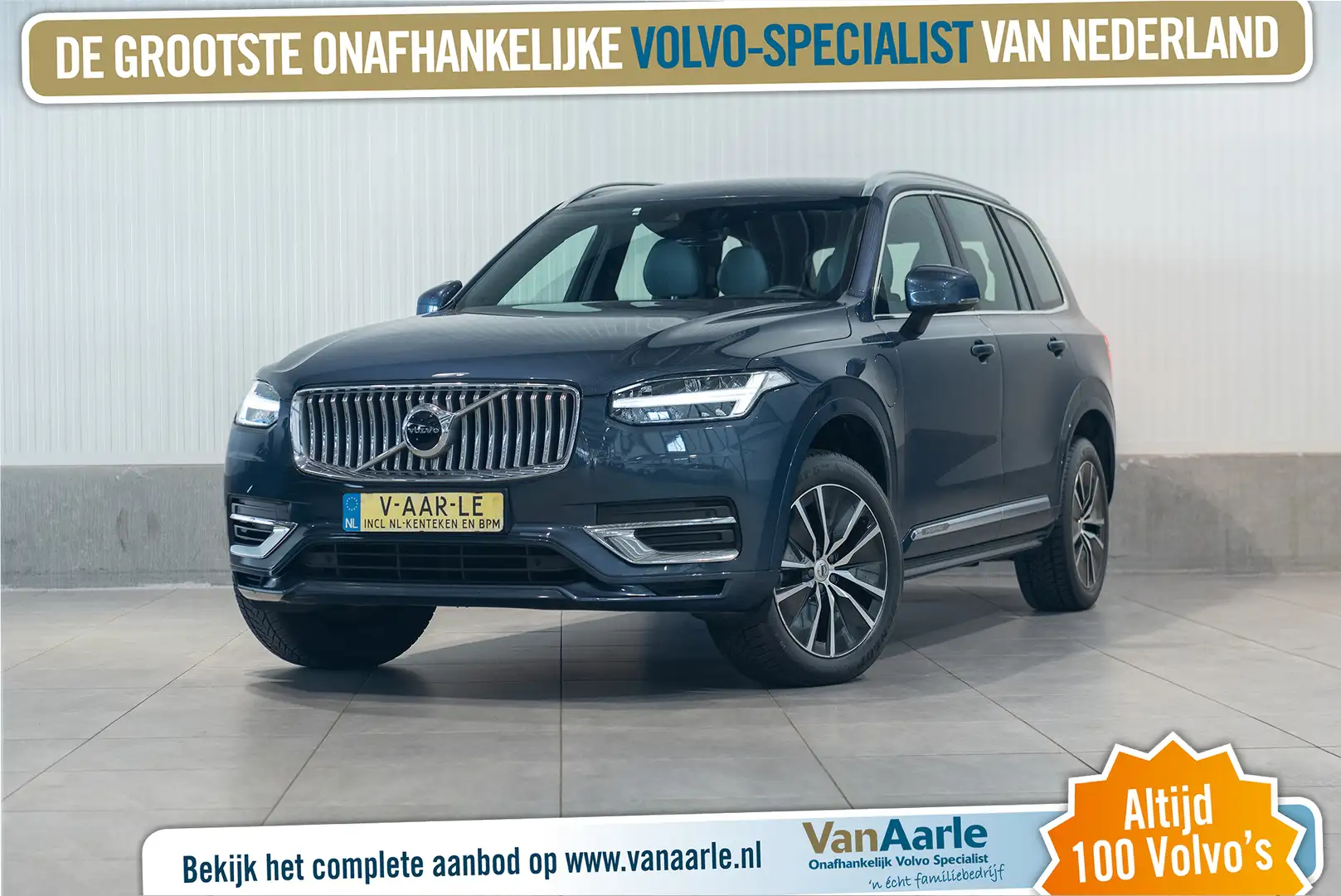 Volvo XC90 T8 Aut. Inscription ACC Leder Trekhaak 390pk Blauw - 1