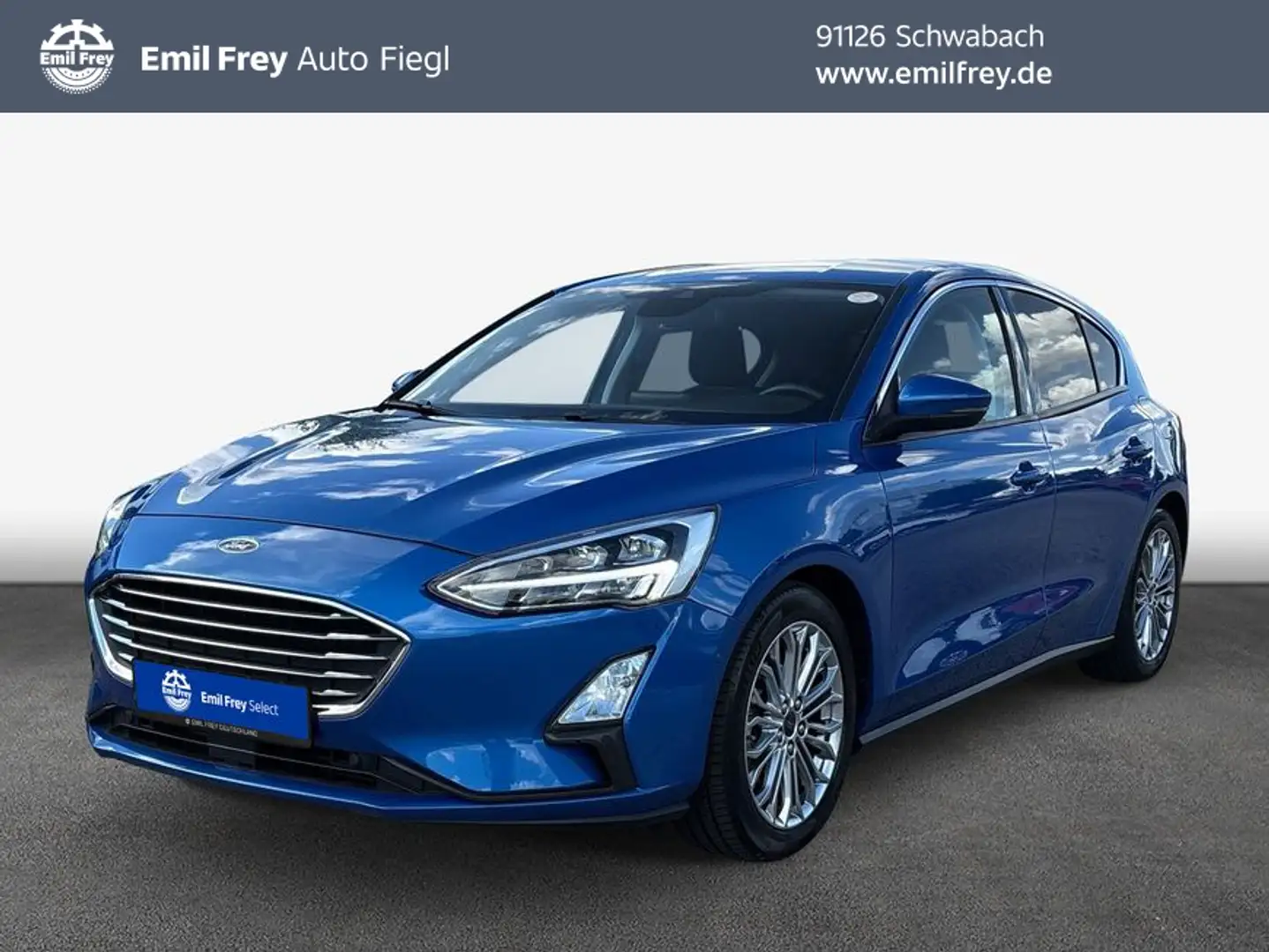 Ford Focus 1.5 EcoBoost Start-Stopp-System Aut. TITANIU Blauw - 1