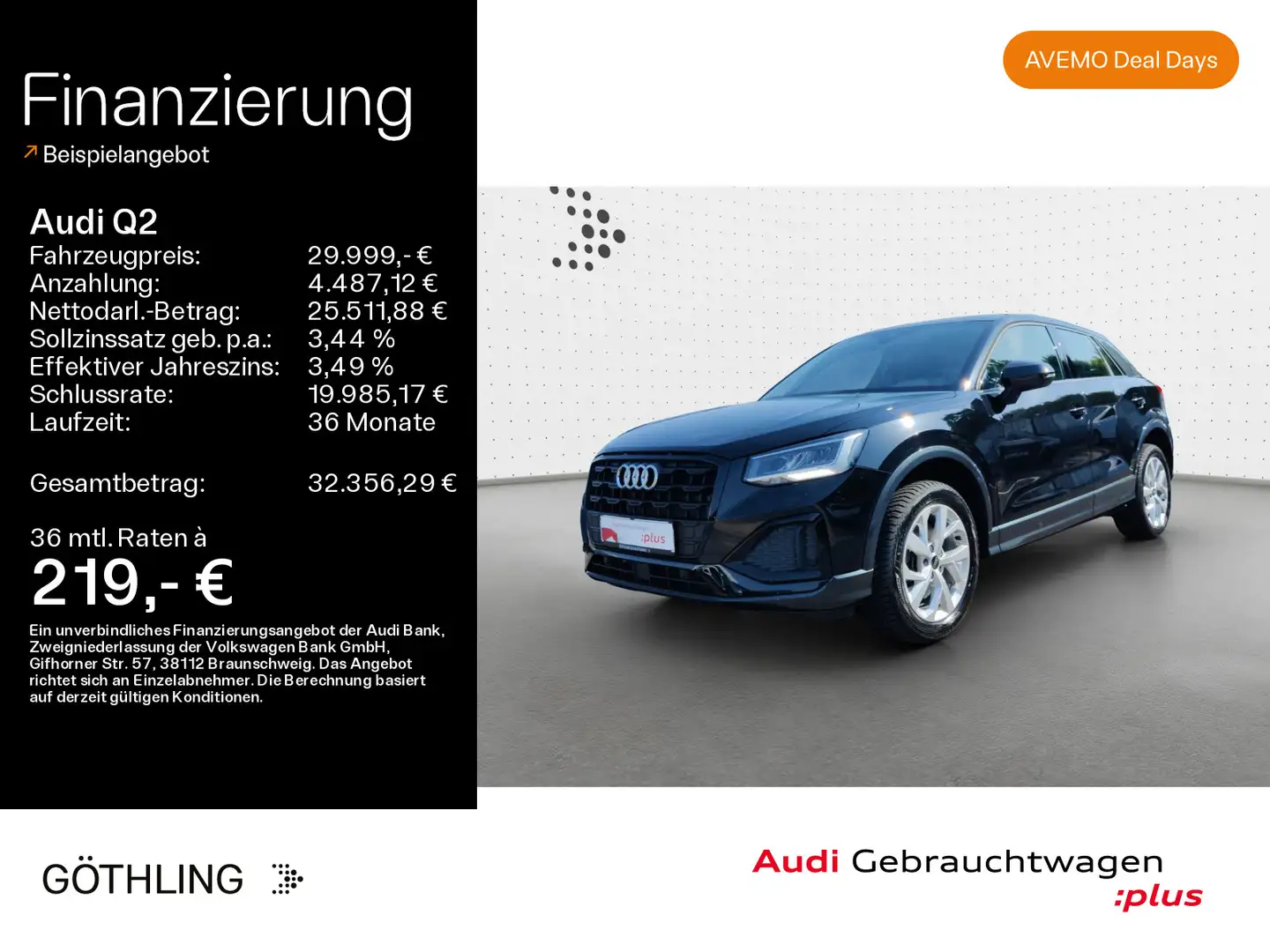 Audi Q2 35 TDI Advanced S tro*LED*Virtual*Navi+*Sport Noir - 1