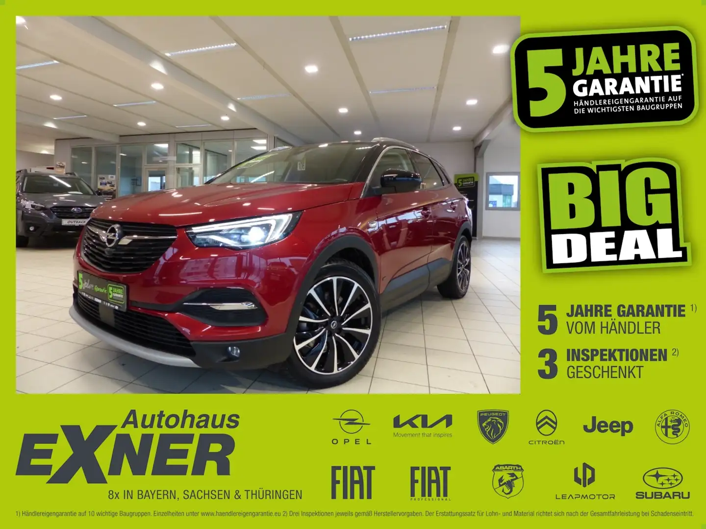 Opel Grandland X 1,6 Turbo Hybrid 4 ULTIMATE Allrad crvena - 1