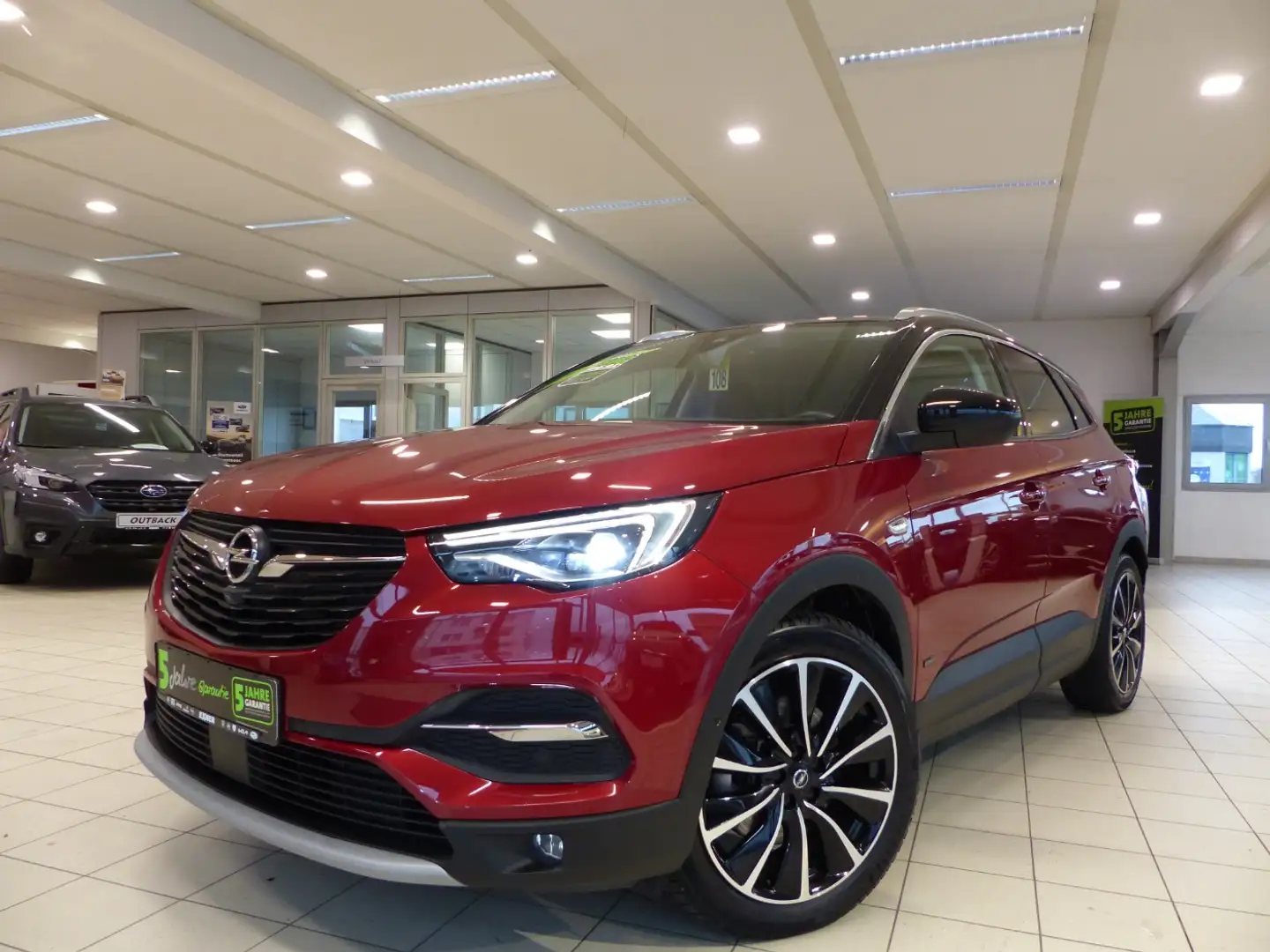Opel Grandland X 1,6 Turbo Hybrid 4 ULTIMATE Allrad Rood - 2