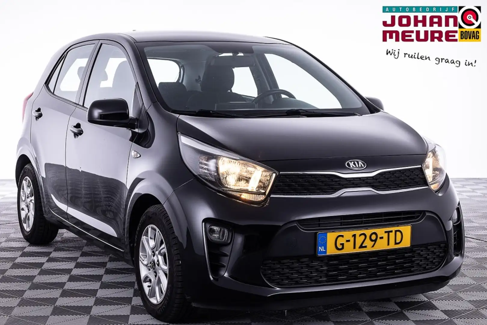 Kia Picanto 1.0 MPi DynamicPlusLine | NAVI | CAMERA | CARPLAY Zwart - 1