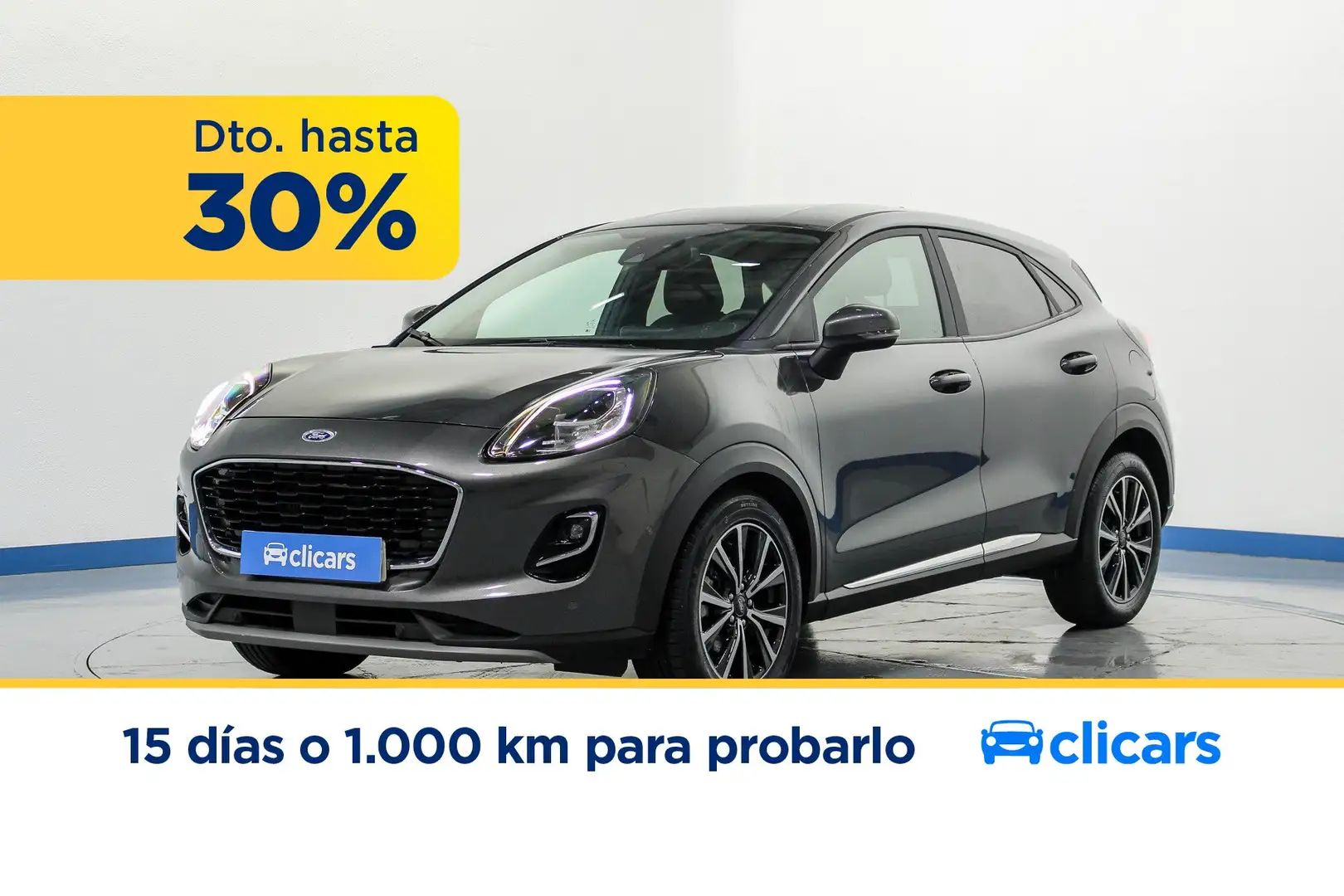 Ford Puma 1.0 EcoBoost MHEV Titanium Aut. 125 Gris - 1