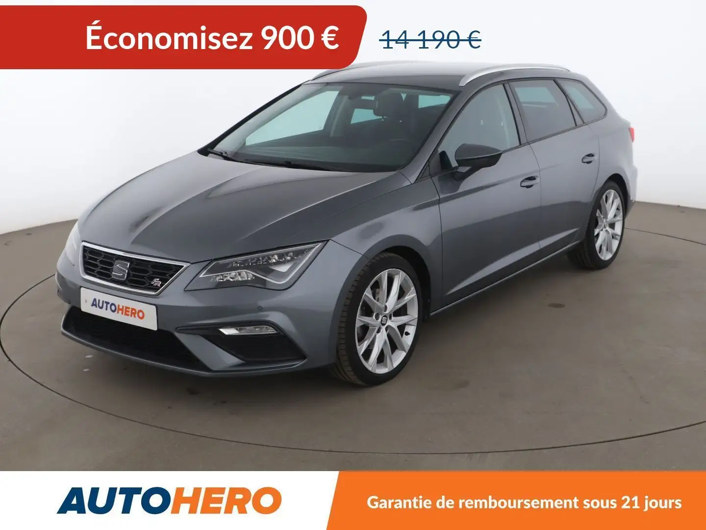 SEAT Leon ST 2.0 TDI FR DSG Gris - 1