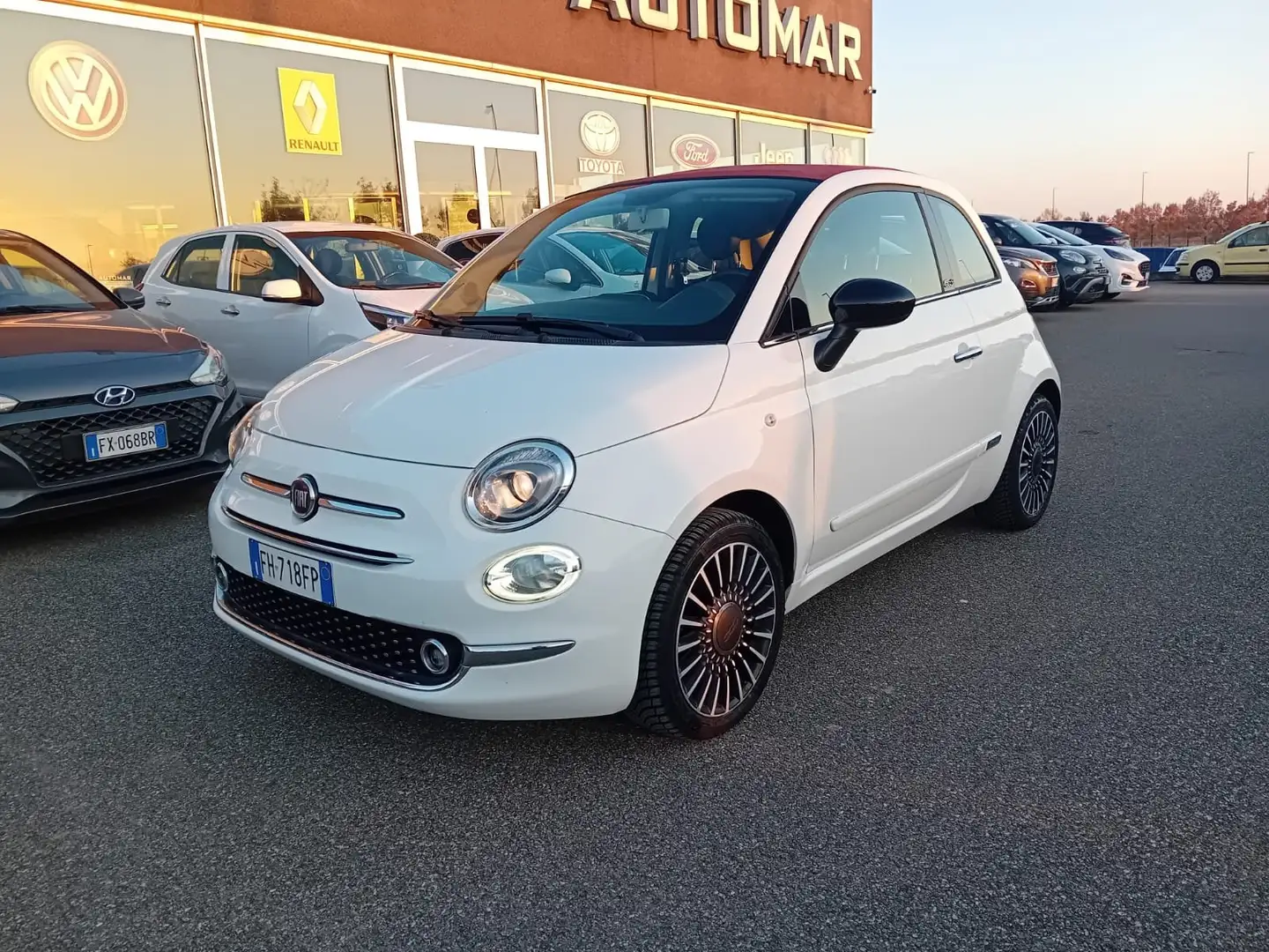 Fiat 500C 1.2 Lounge 69cv dualogic AUTO PELLE TOTALE Blanc - 2