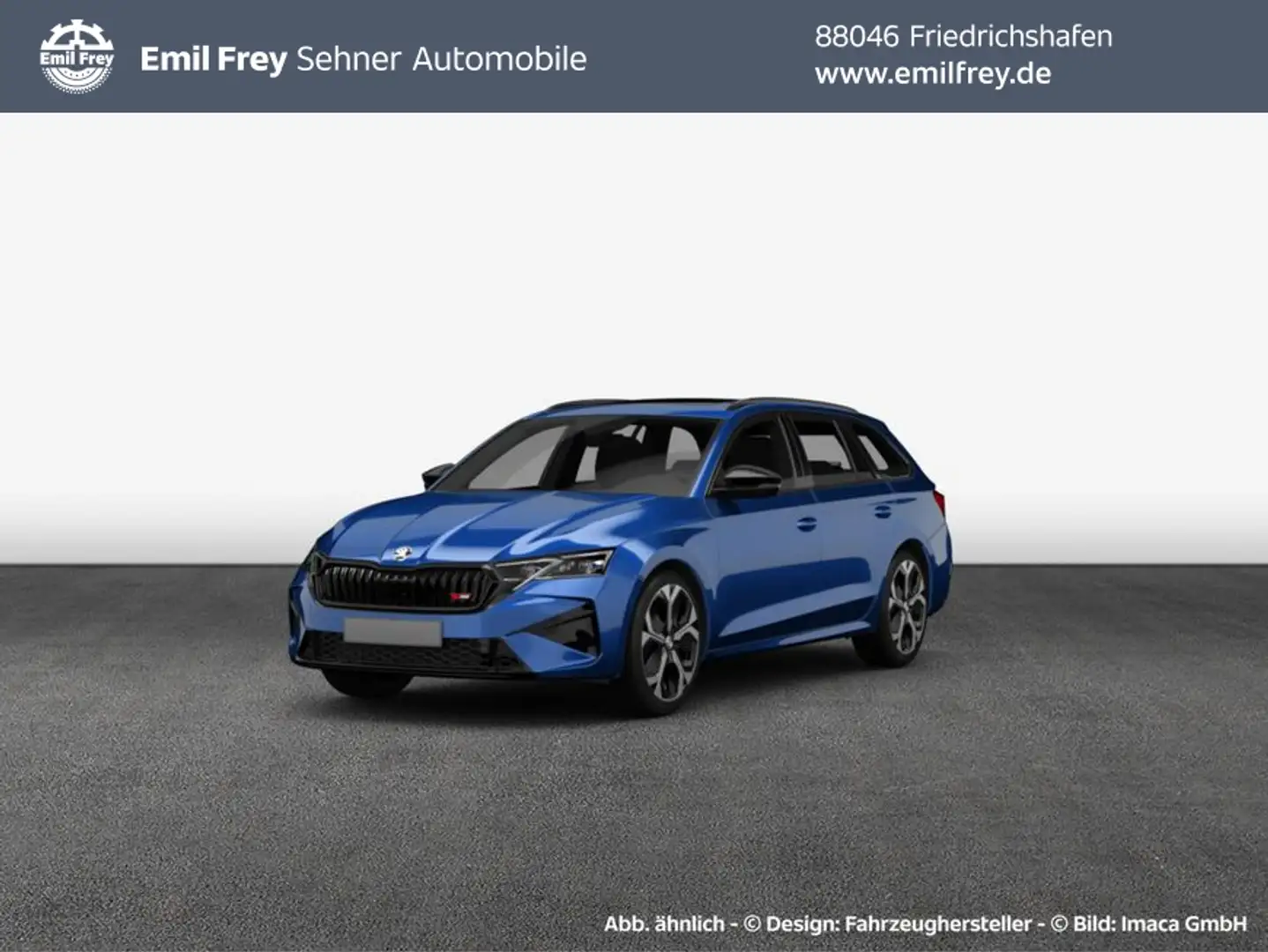 Skoda Octavia Combi 2.0 TSI RS 195 kW, 5-türig Blau - 1