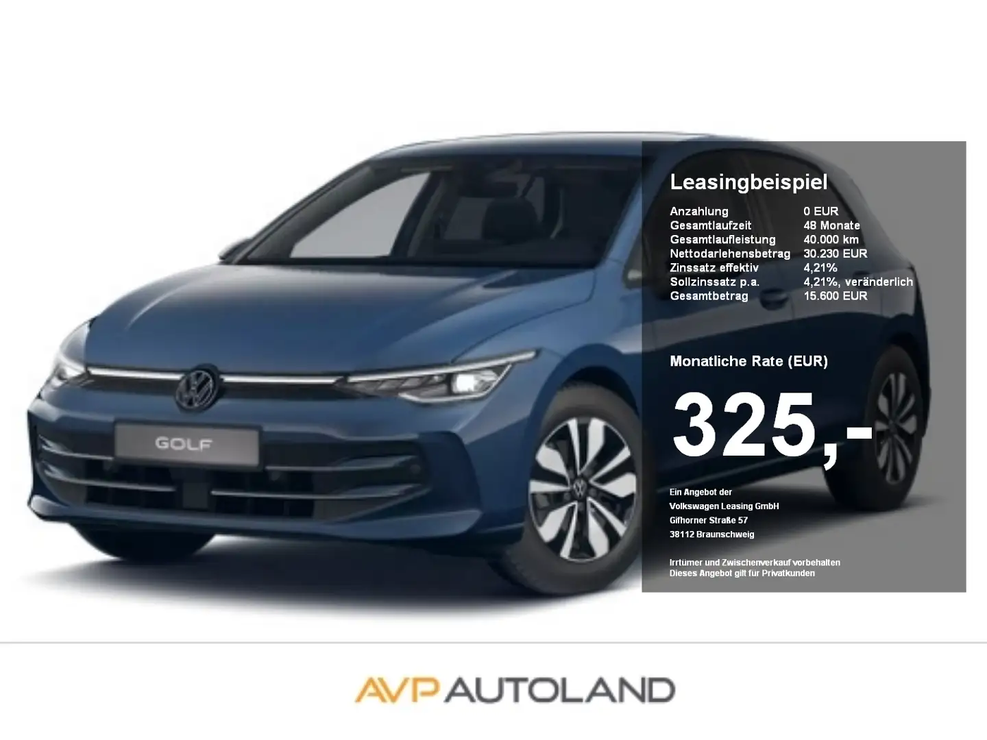 Volkswagen Golf VIII 2.0 TDI DSG GOAL | NAVI | LED | AHK | Blau - 1