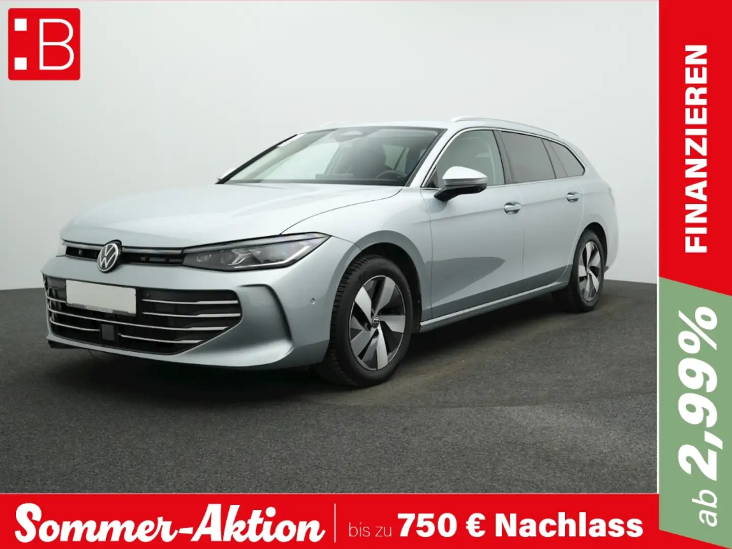 Volkswagen Passat Variant 1.5 eTSI DSG Business IQ.LIGHT AHK AREA-VIEW HUD P Silber - 1