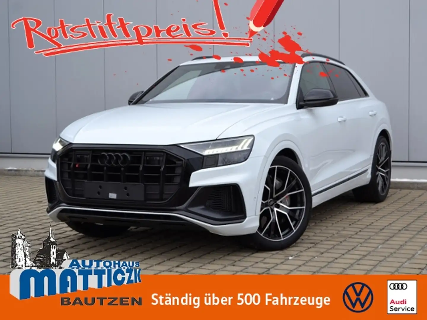 Audi SQ8 60 TDI MEGA-VOLL/UPE:170.653 €/KERAMIK/LUFT/22-ZO Weiß - 1