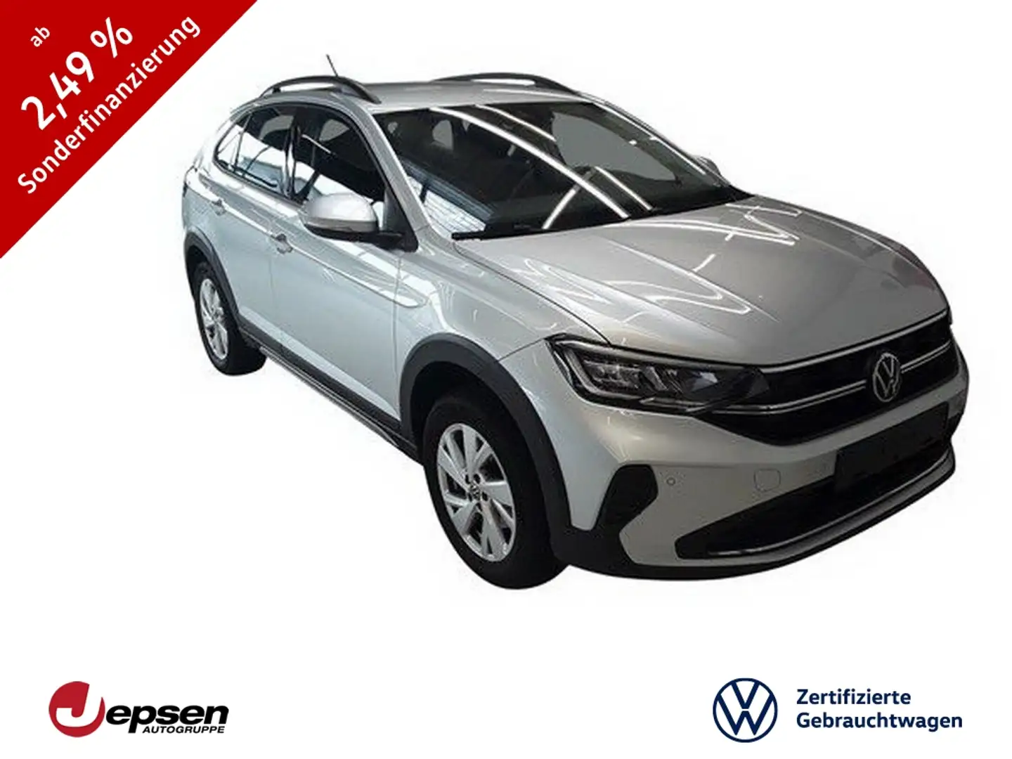 Volkswagen Taigo Life 1.0 TSI Navi+LED+PDC+Climatr.+LM Silber - 1