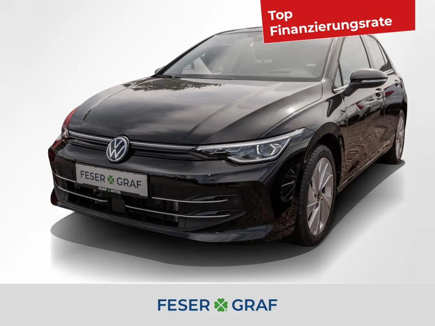Volkswagen Golf VIII 1.5 eTSI Style DSG AHK/Matrix/HUD/Kamera/ACC/ Schwarz - 1