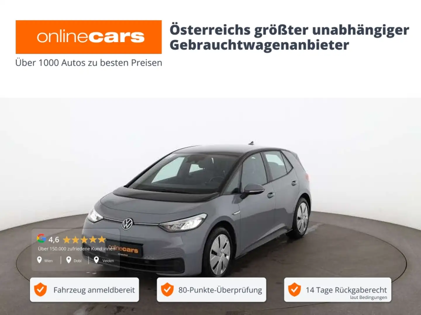 Volkswagen ID.3 .3 Pro Performance Life 58kWh Aut LED RADAR NAV Grau - 1