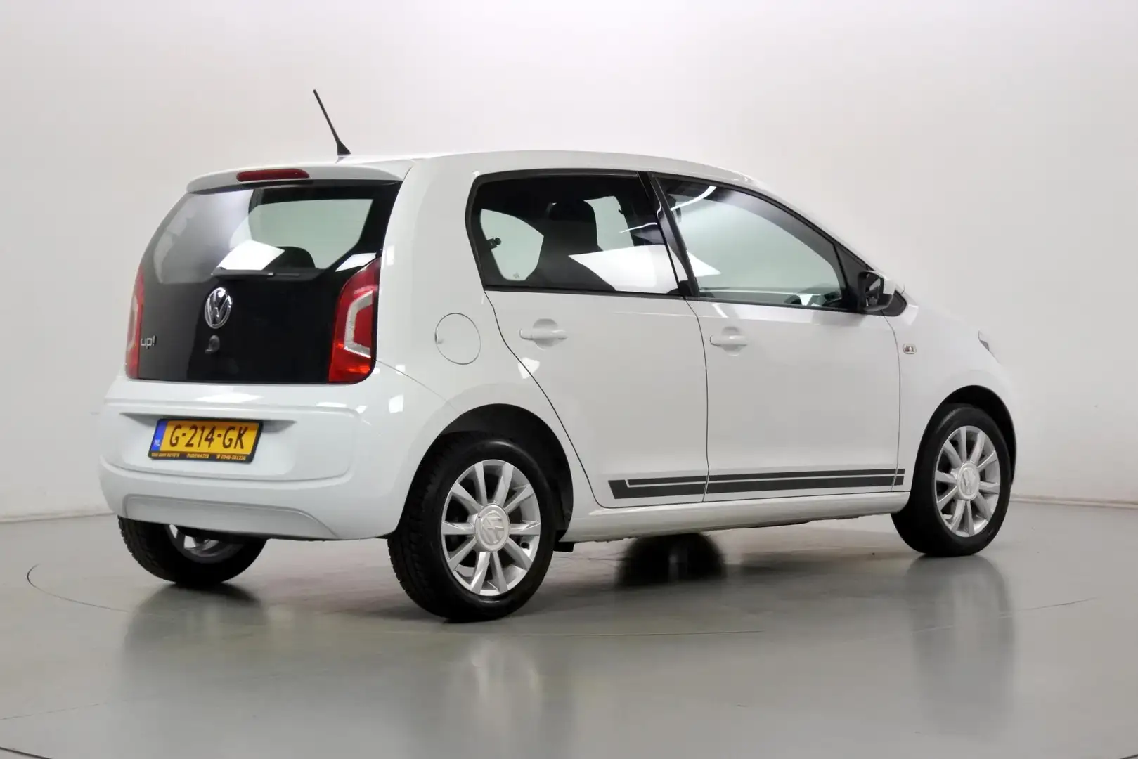Volkswagen up! 1.0 Club Navi LMV donkere hemel Blanco - 2