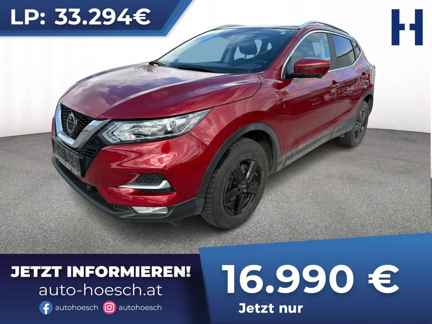 Nissan Qashqai Zama DIG-T 140 AHK PANO 360° KAMERA 8-fach Rot - 1