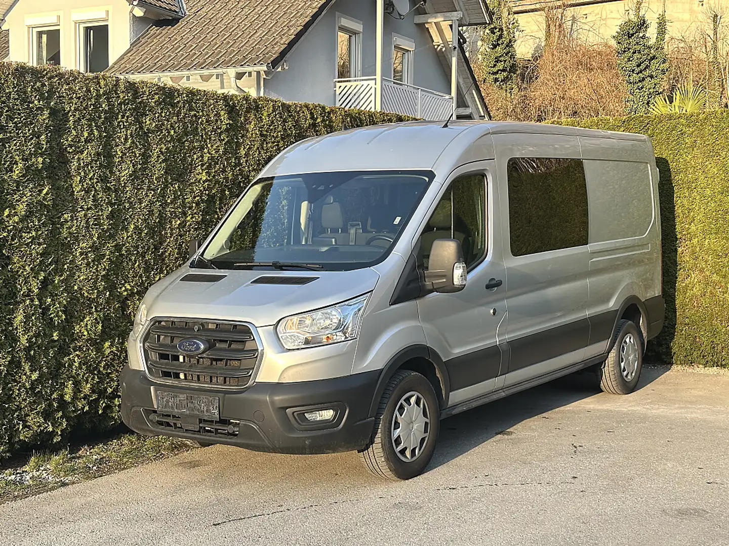 Ford Transit Transit Kasten DoKa 2,0 EcoBlue L3H2 350 Trend Silber - 1