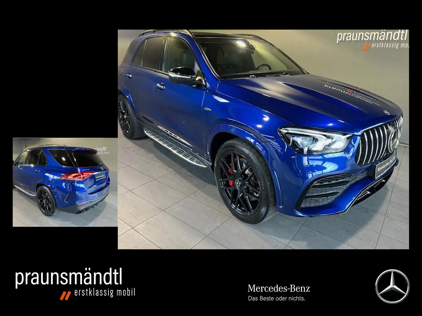 Mercedes-Benz GLE 53 AMG GLE 53 4M+ AMG Night Pano/Airmat/Dist/360°/Sound Синій - 1