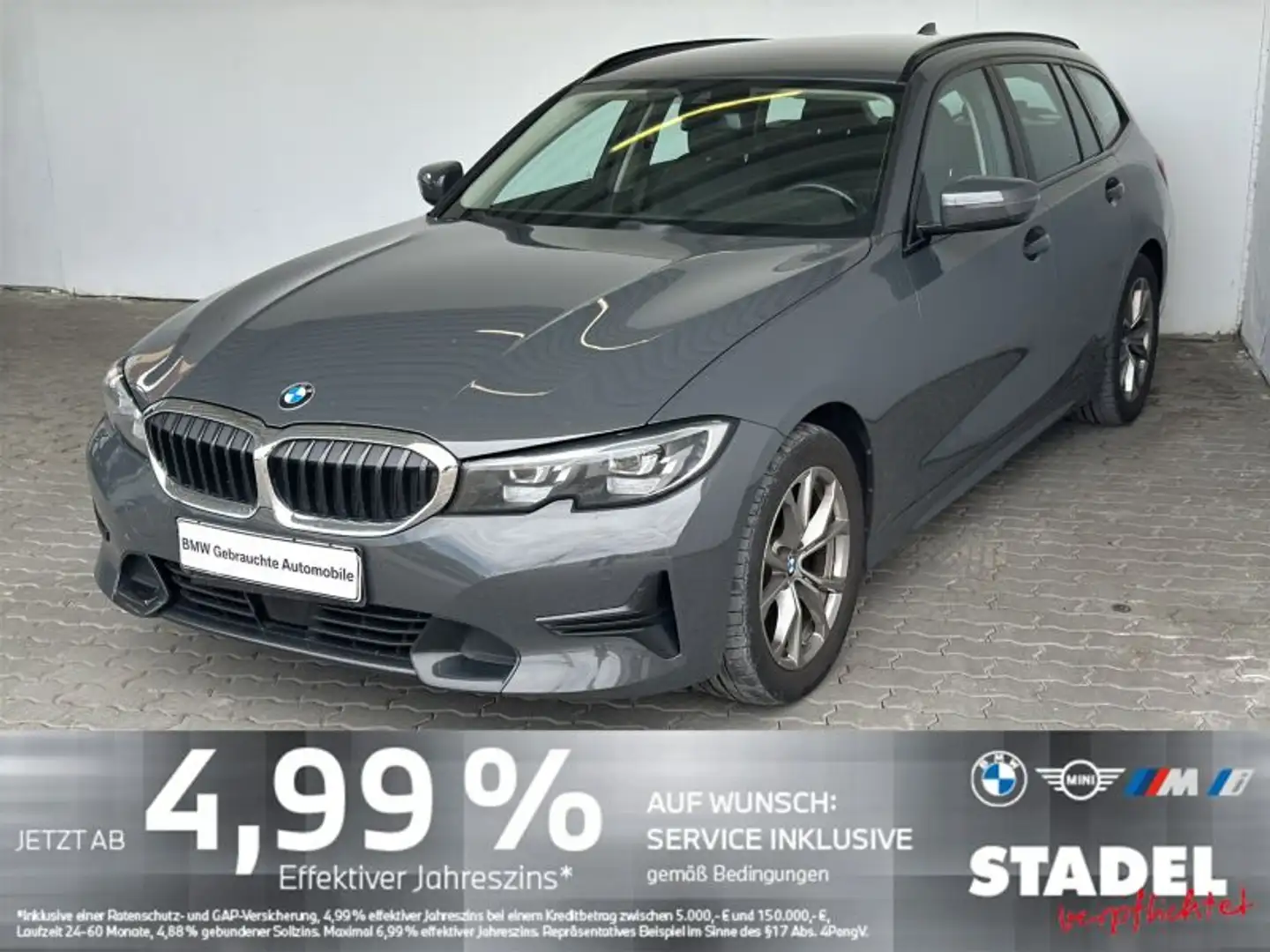 BMW 320 d Touring Sport Line Navi.LED.ACC.KomfZg.PDC Grau - 1
