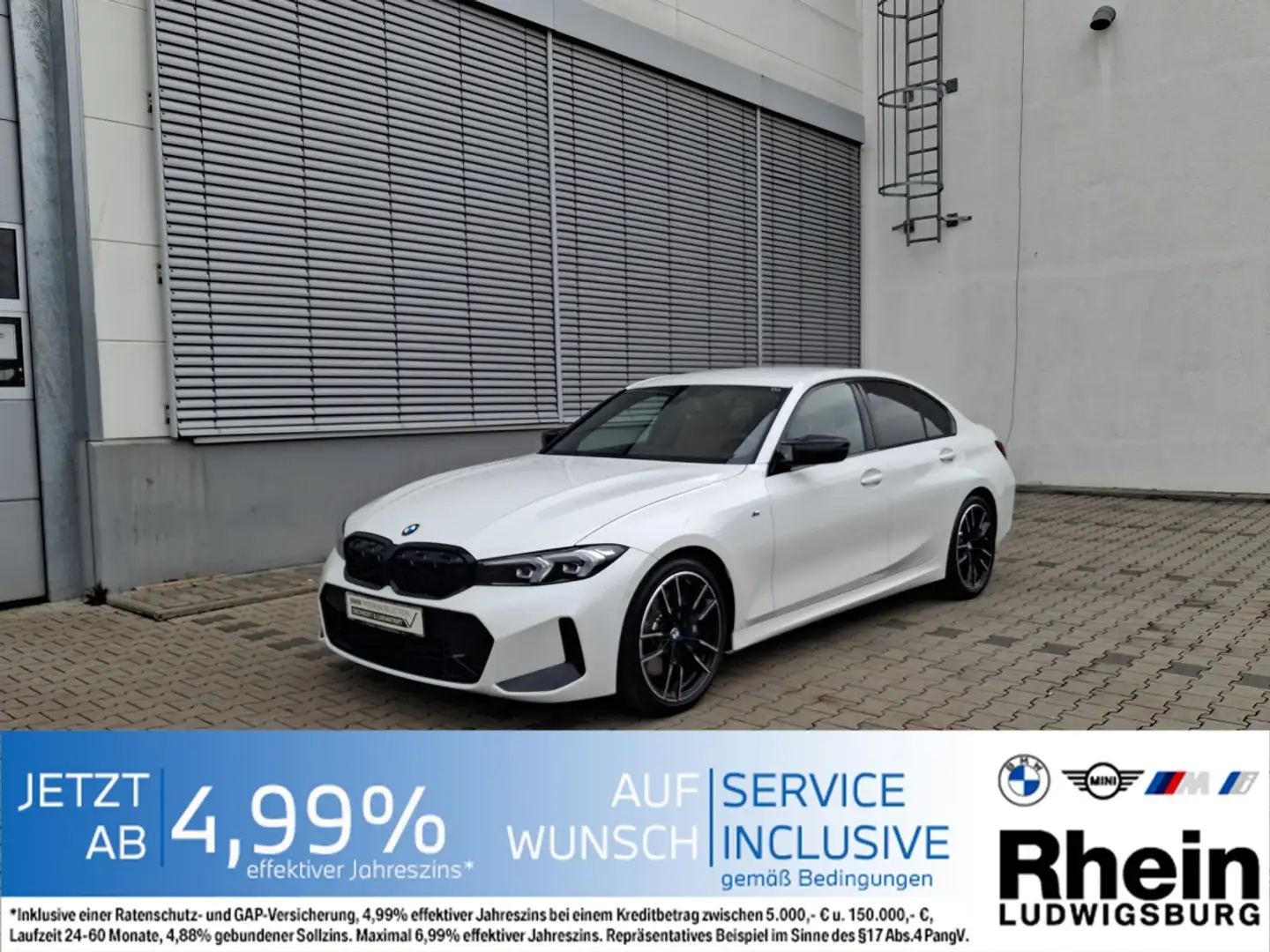 BMW 340 Mi xDrive LimA LED Navi HarmKard SHZ Standhz Weiß - 1