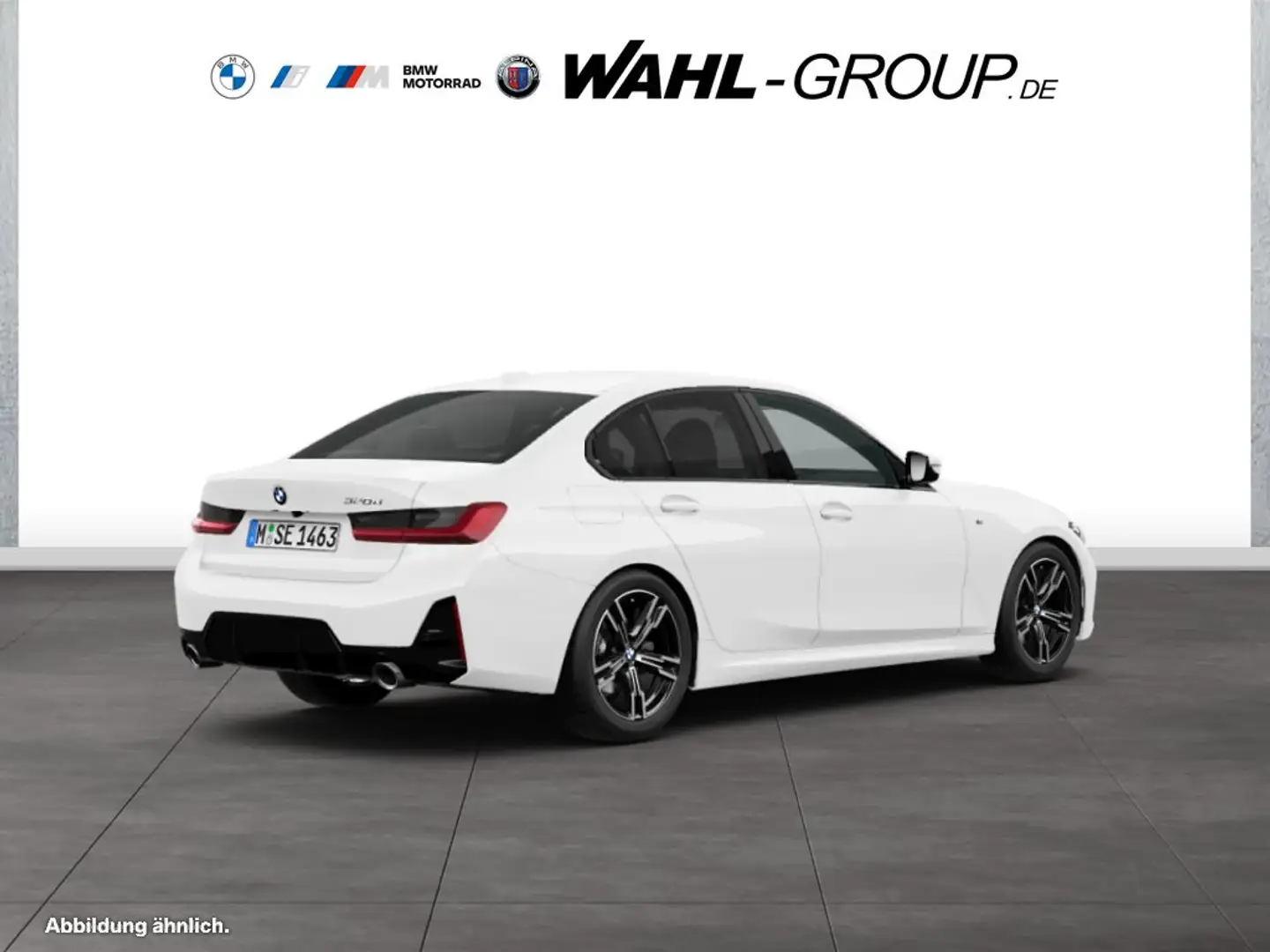 BMW 320 d M Sport Adapt LED Navi Widescreen Weiß - 2