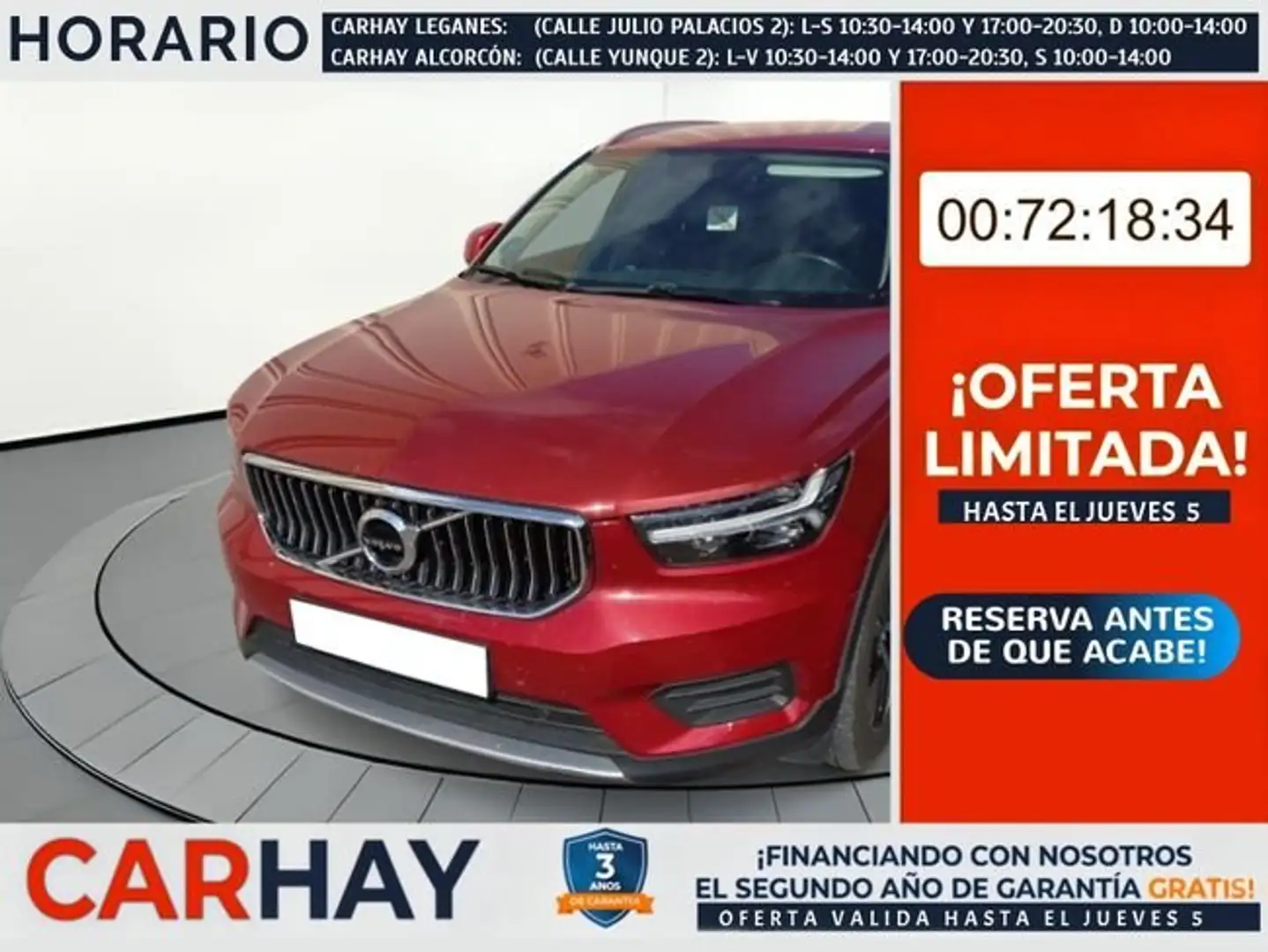 Volvo XC40 T5 RECHARGE INSCRIPTION EXPRESSION AUT Rouge - 1