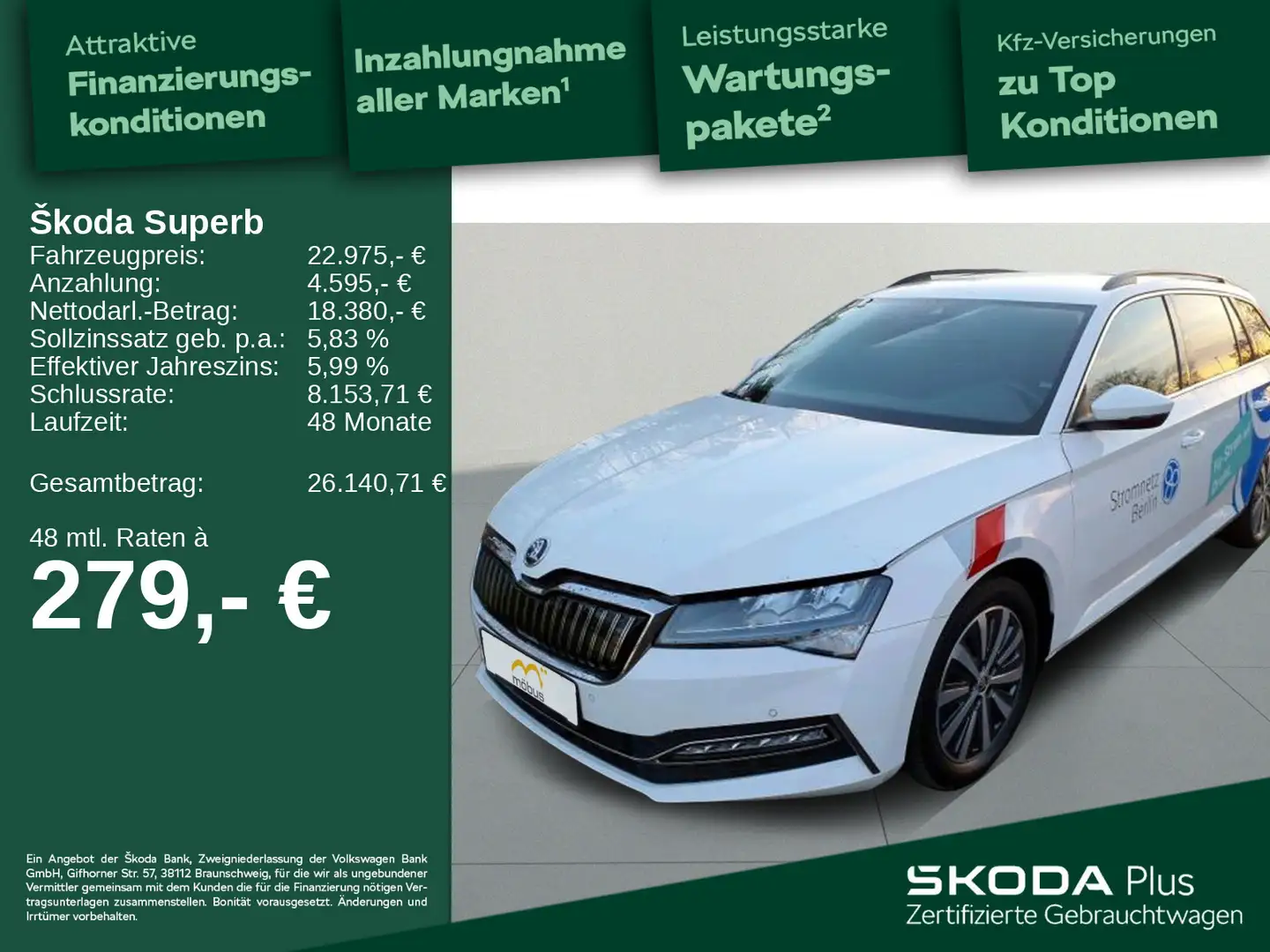 Skoda Superb Combi 1.4 TSI Ambition iV *DSG*DCC*RFK*AP Weiß - 1