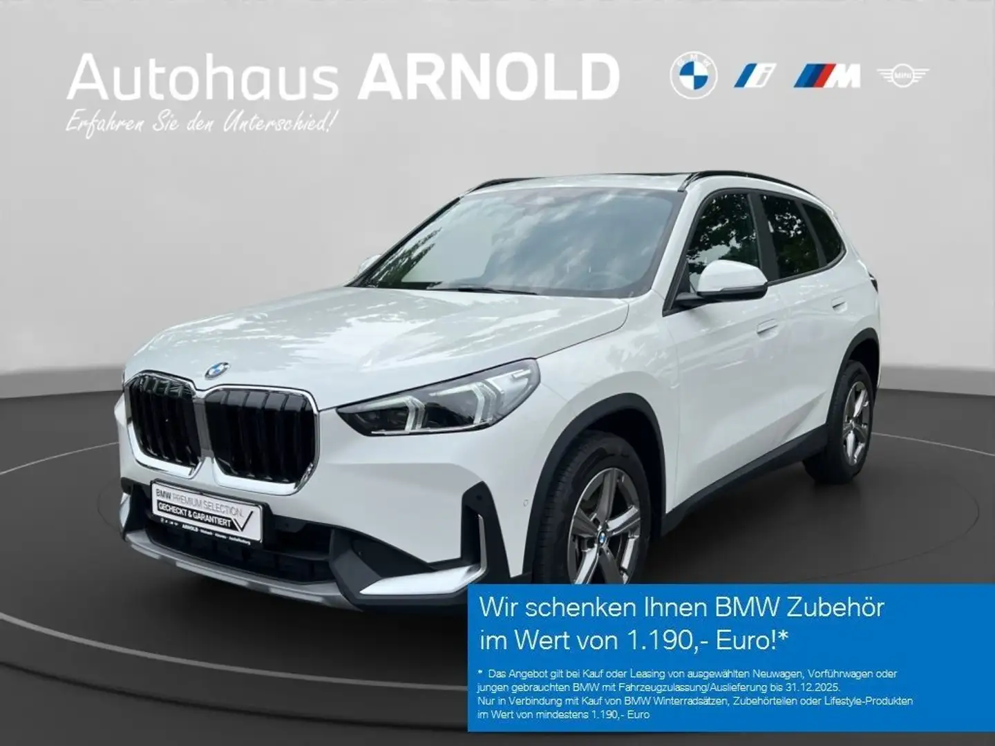 BMW X1 sDrive18i Pano.Dach RFK GSD. AHK Blanc - 1