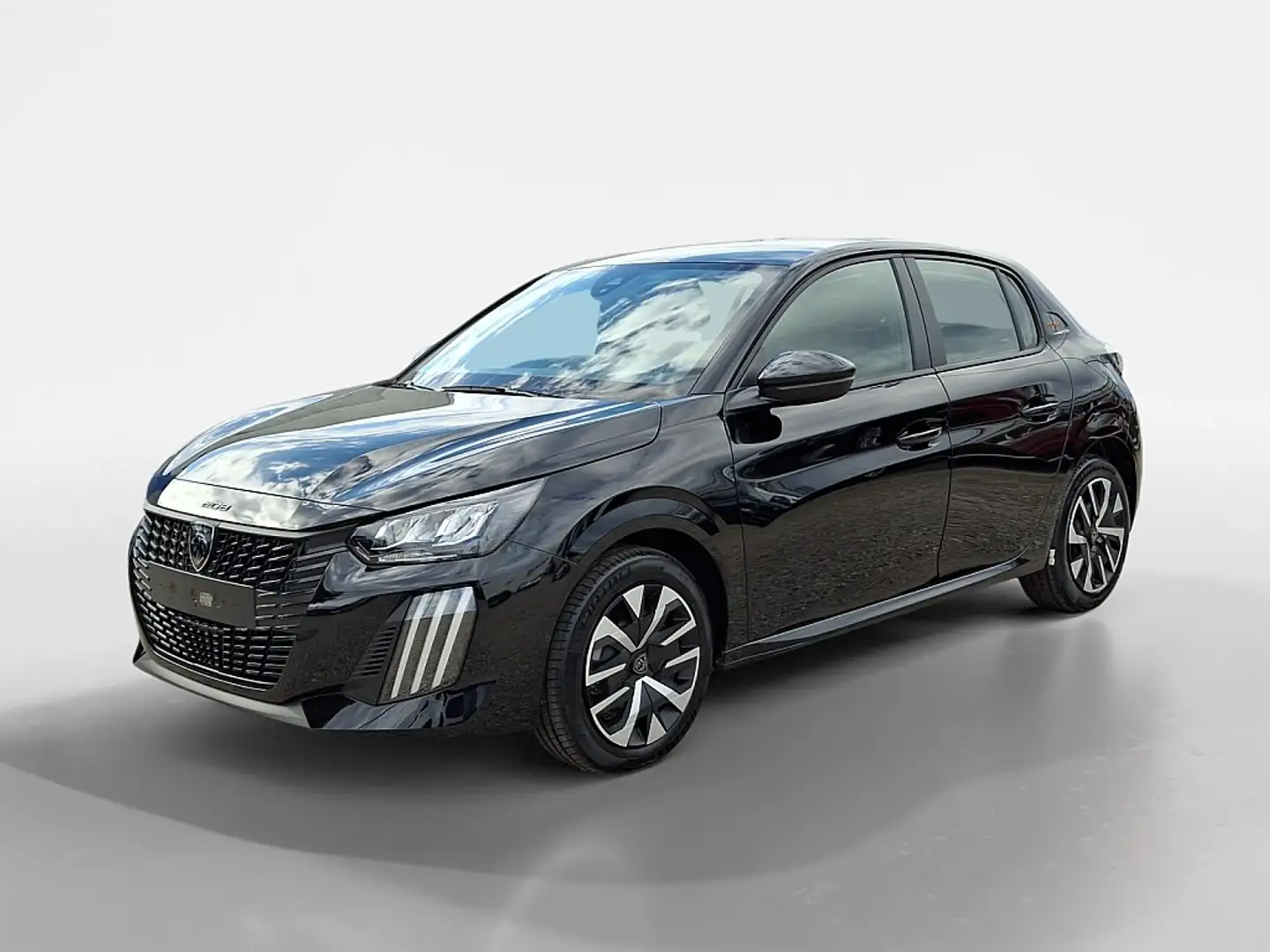 Peugeot 208 Hybrid 100 e-DCS6 Style Zwart - 1