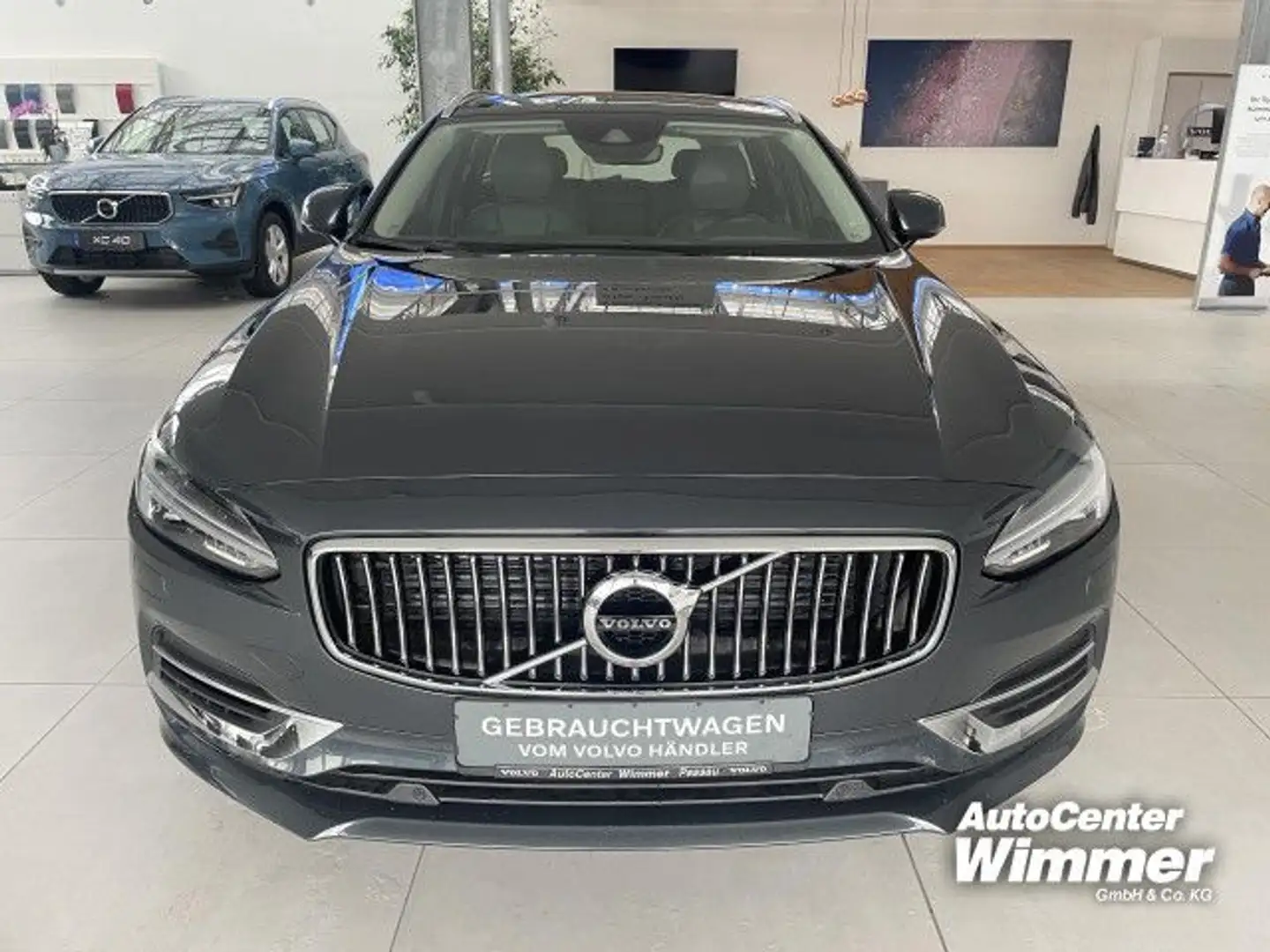 Volvo V90 T8 Twin Engine AWD Inscription Licht+Winter+AH Grau - 2