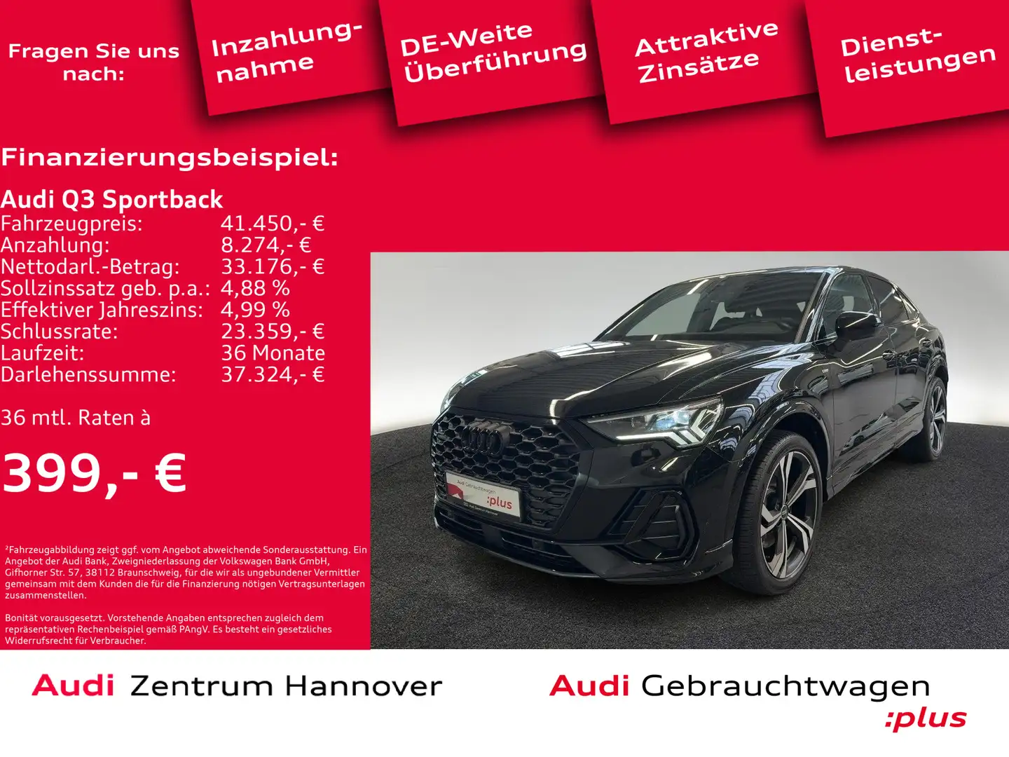 Audi Q3 45 TFSI quattro S line Standh. Pano Noir - 2