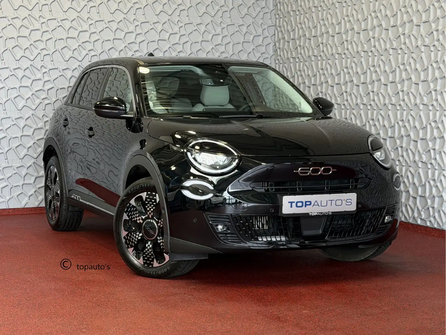 Fiat 600 1.2 HYBRID LA PRIMA LEER MASSAGE ELEK.STOEL CAMERA Schwarz - 1