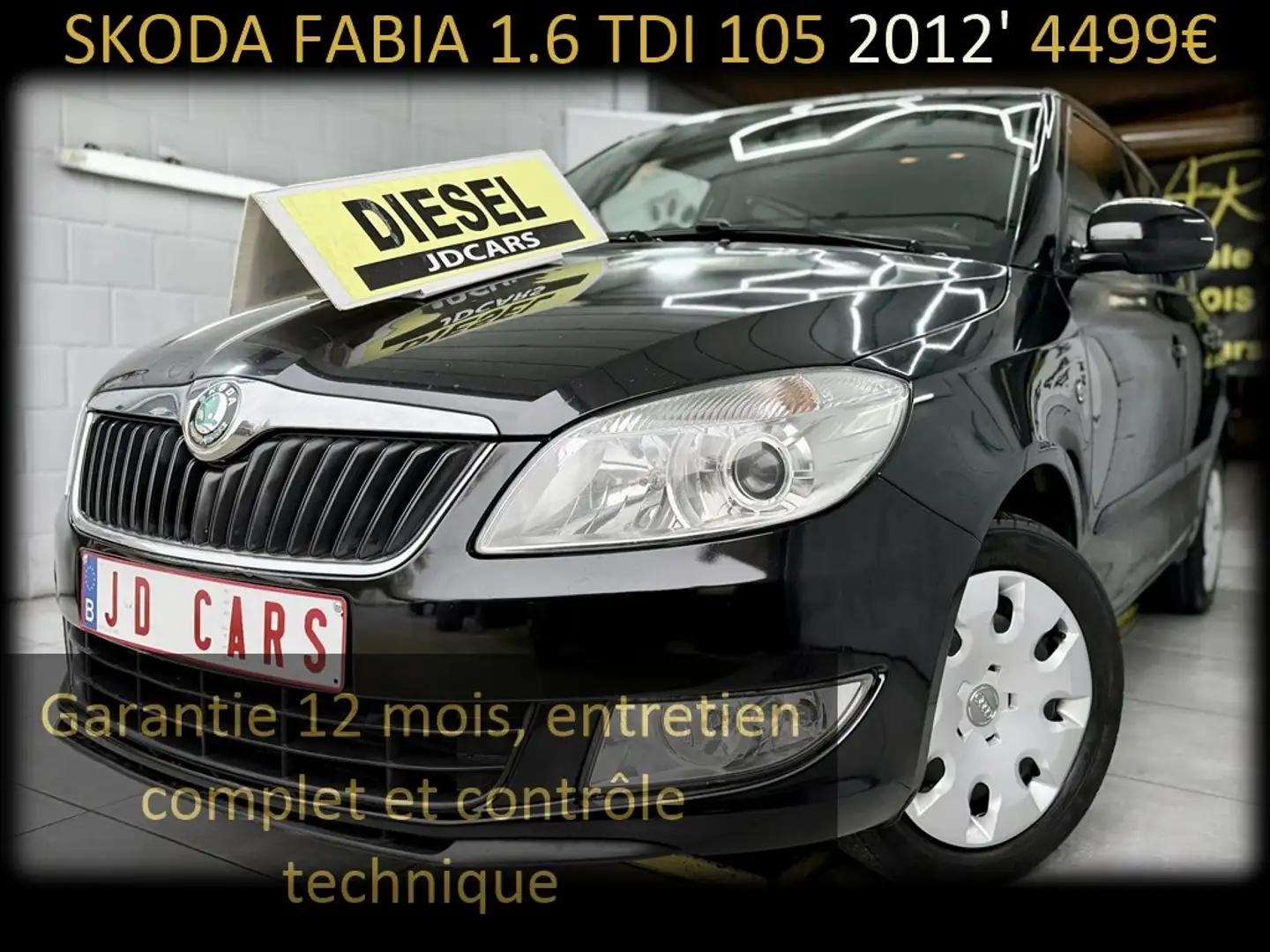 Skoda Fabia 1.6 TDI 105 ‼️GARANTIE 1 AN CTOK‼️ Schwarz - 1