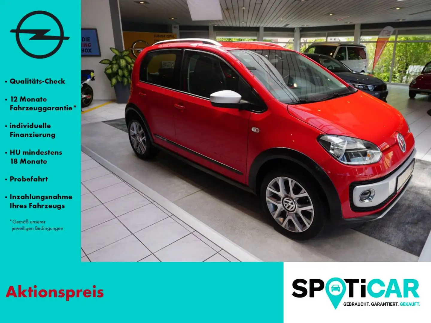 Volkswagen up! cross up! STANDHEIZUNG, NAVI, SITZHEIZUNG Rot - 1