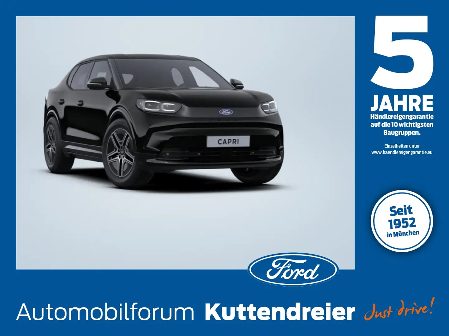 Ford Capri 210kW RWD (Extended Range) Premium Schwarz - 1