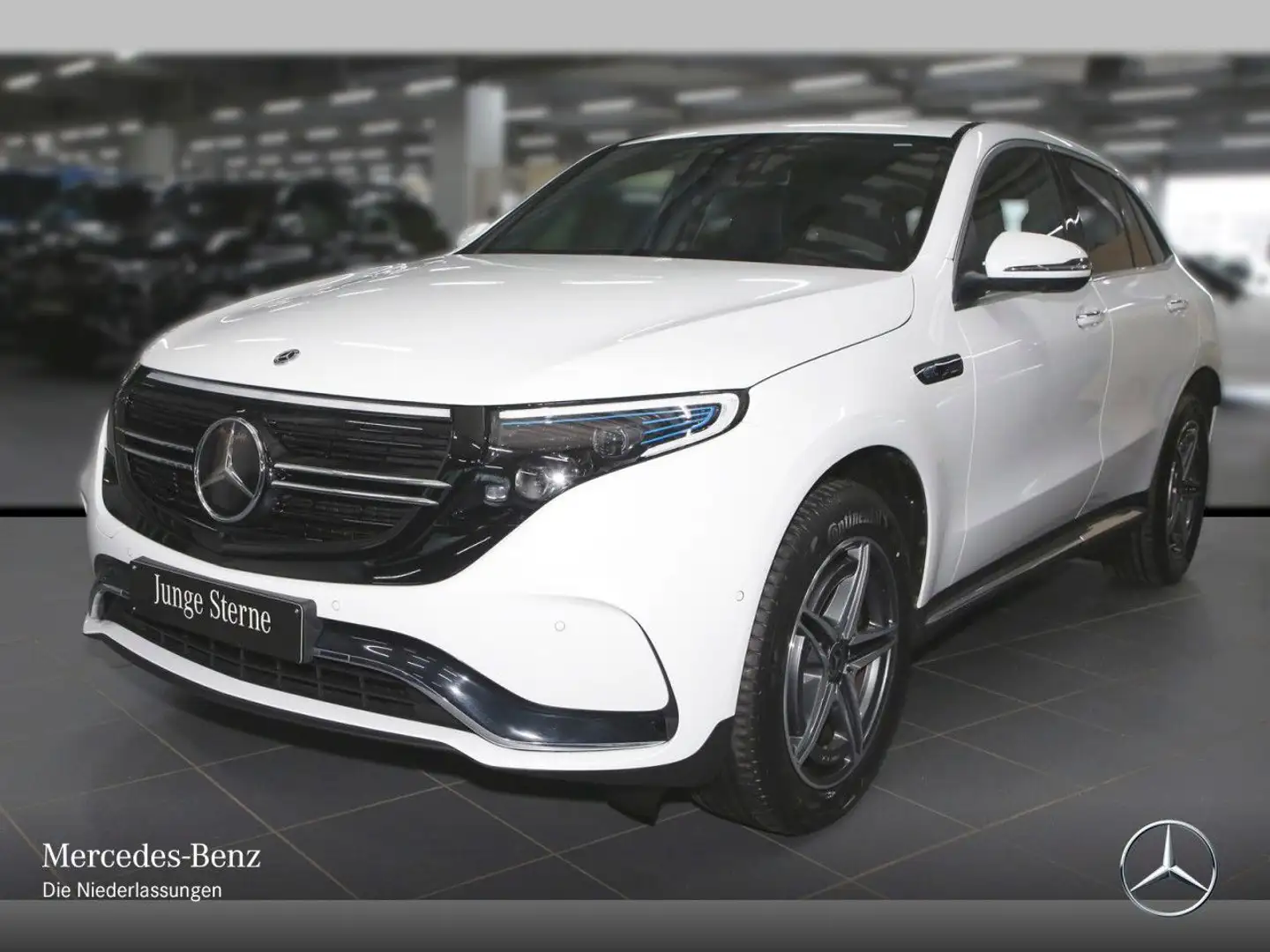 Mercedes-Benz EQC 400 4M AMG+360+MULTIBEAM+FAHRASS+HUD+KEYLESS Blanc - 2