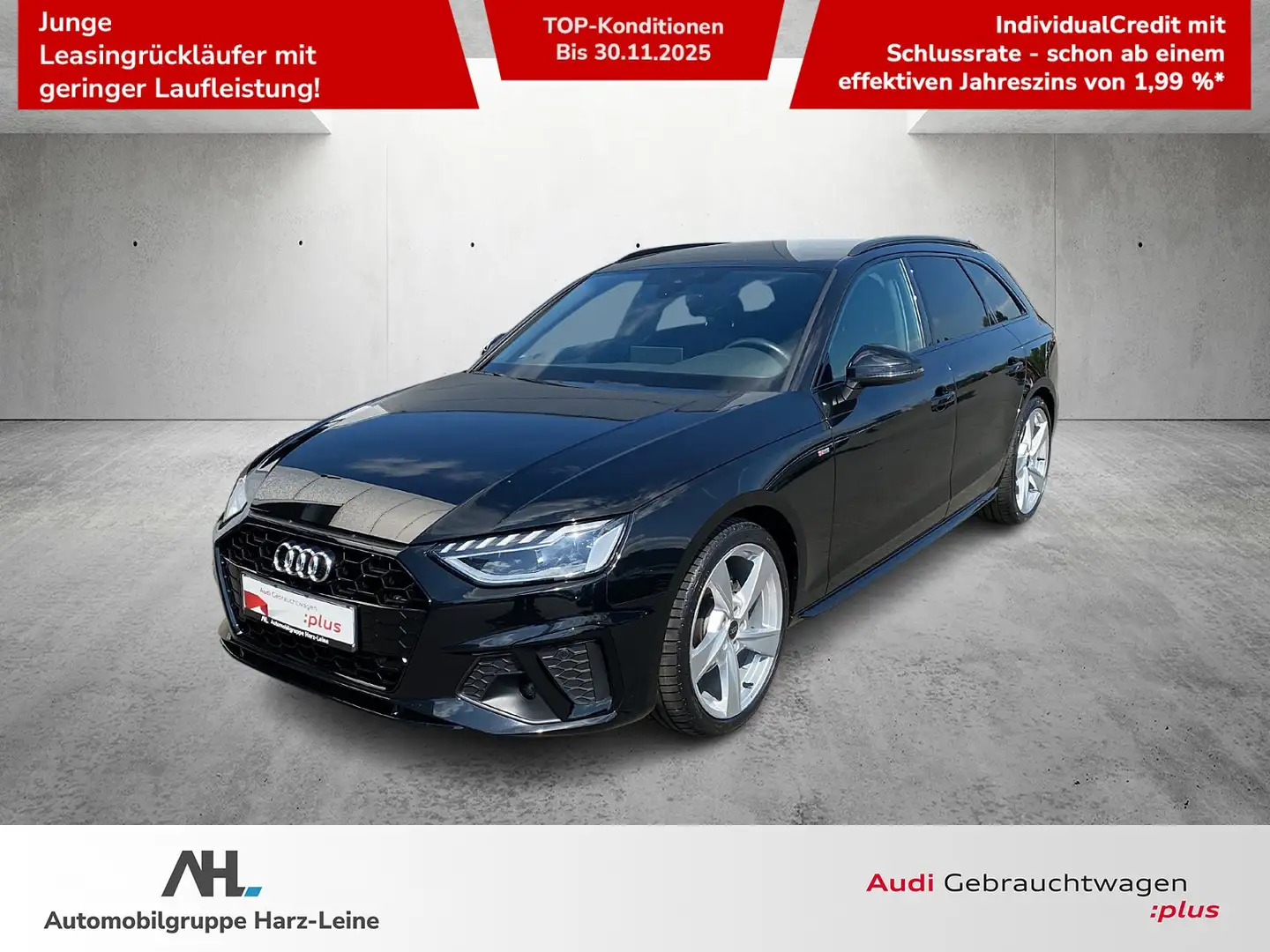 Audi A4 Avant 35 TFSI S line S-tronic LED Navi ACC APS+ RF Zwart - 1