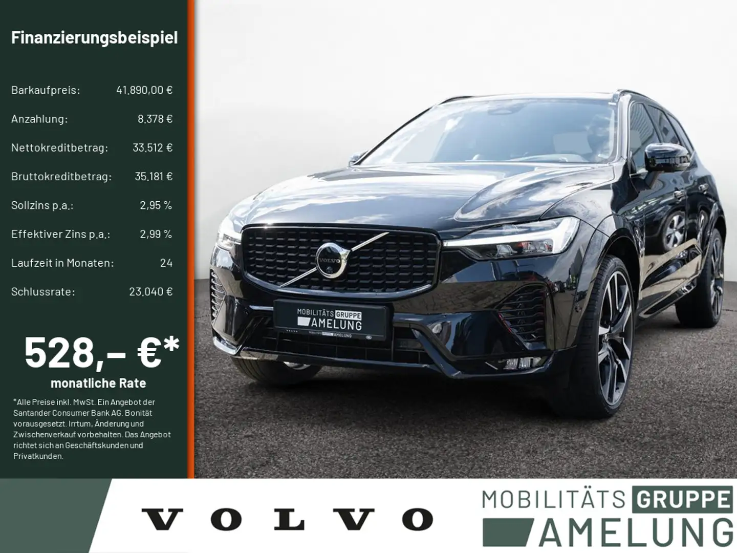 Volvo XC60 B4 Ultimate Dark AWD LED PANO HUD 360° Schwarz - 1