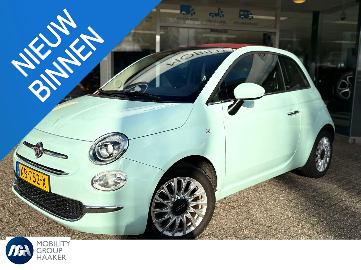 Fiat 500C 0.9 TwinAir Turbo Lounge | Navi | Bluetooth | Airc Groen - 1